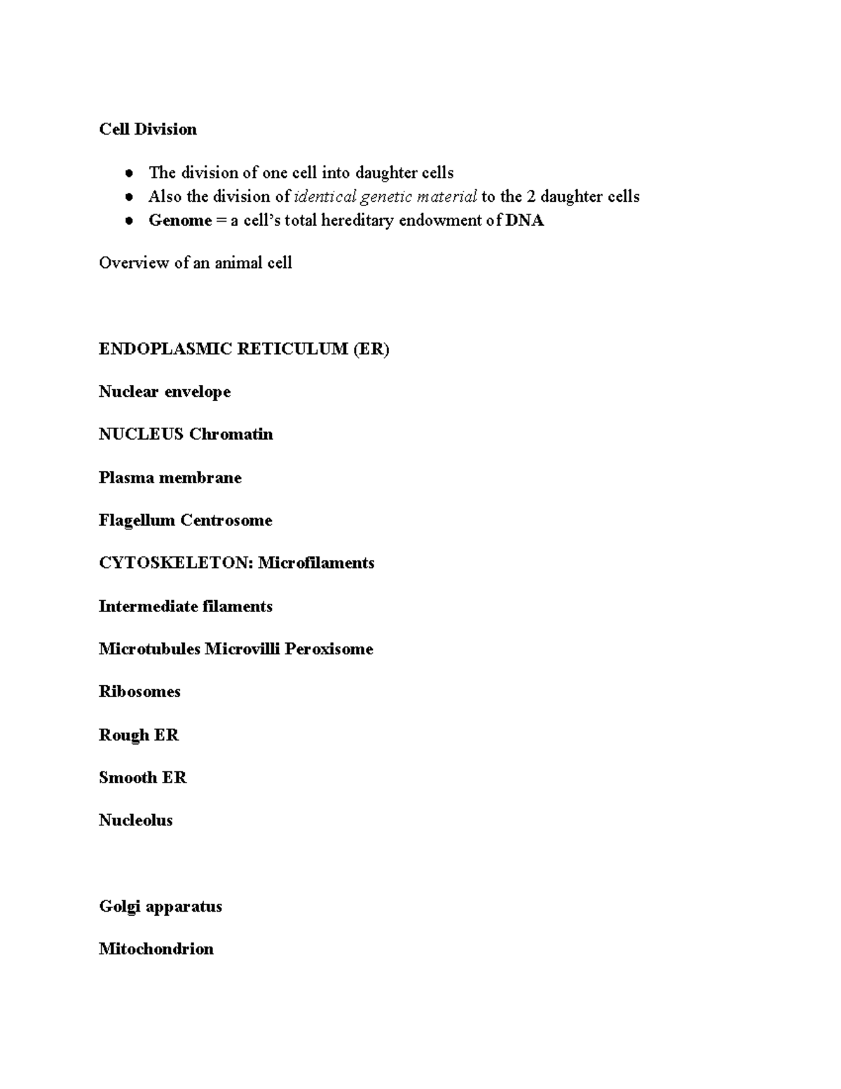 bio-11-notes-for-exams-cell-division-the-division-of-one-cell-into