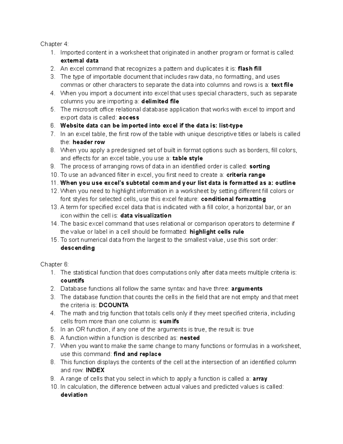 CGS2518 Final Study Guide - Chapter 4: 1. Imported content in a ...