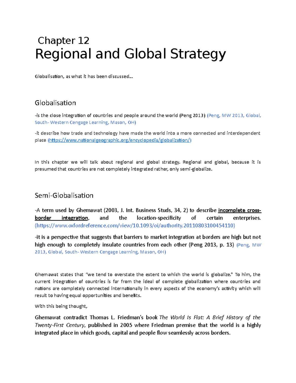 IBT Campania Chapter 12 Final Copy - Chapter 12 Regional and Global ...