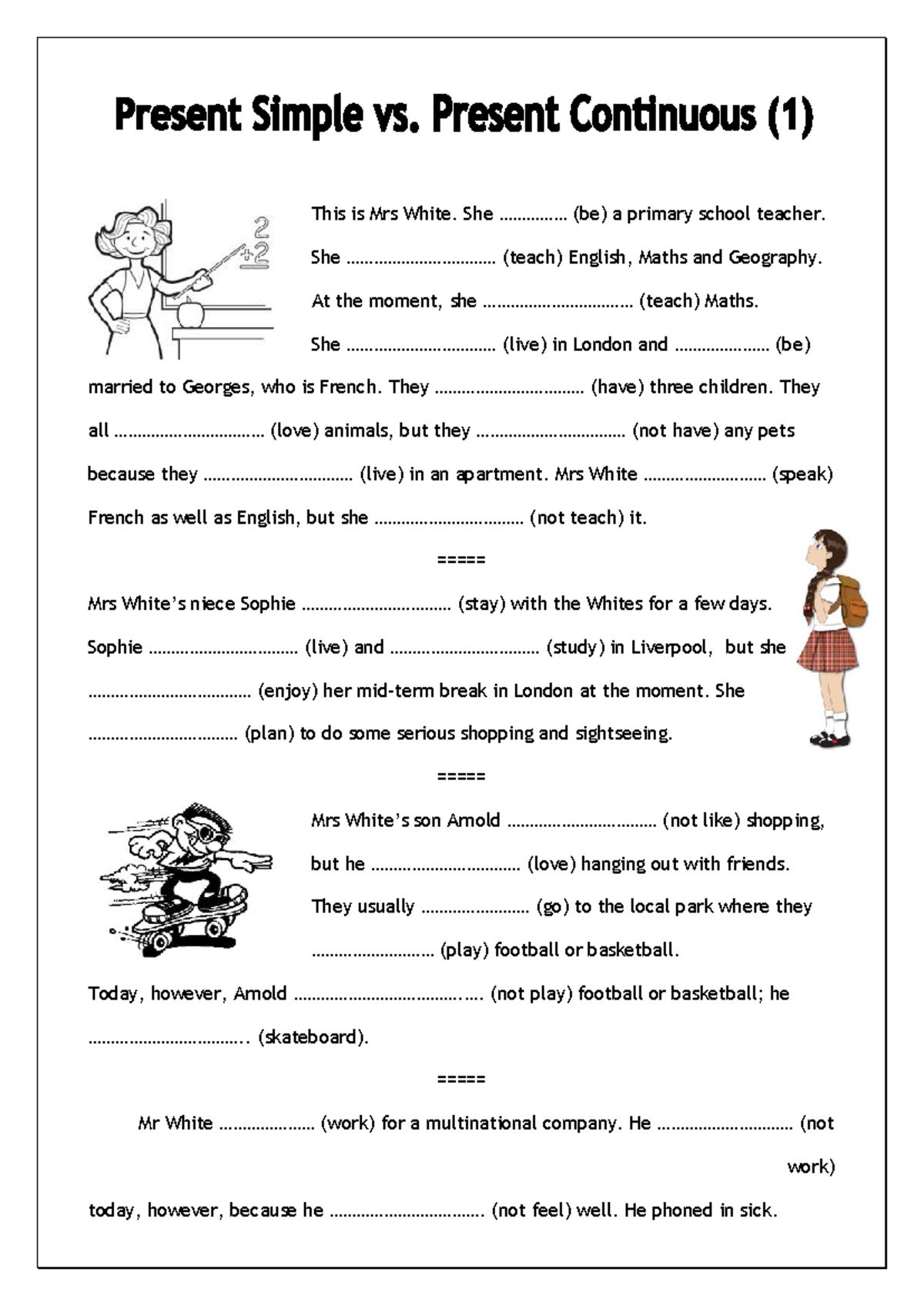 Nofrills-worksheet-for-all-ages-present-simple-vs-fun-activities-games ...