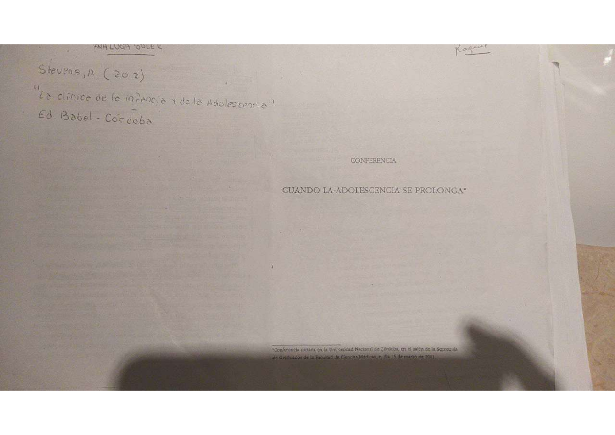 Stevens, cuando la adolescencia se prolonga - Psicología Evolutiva Y ...