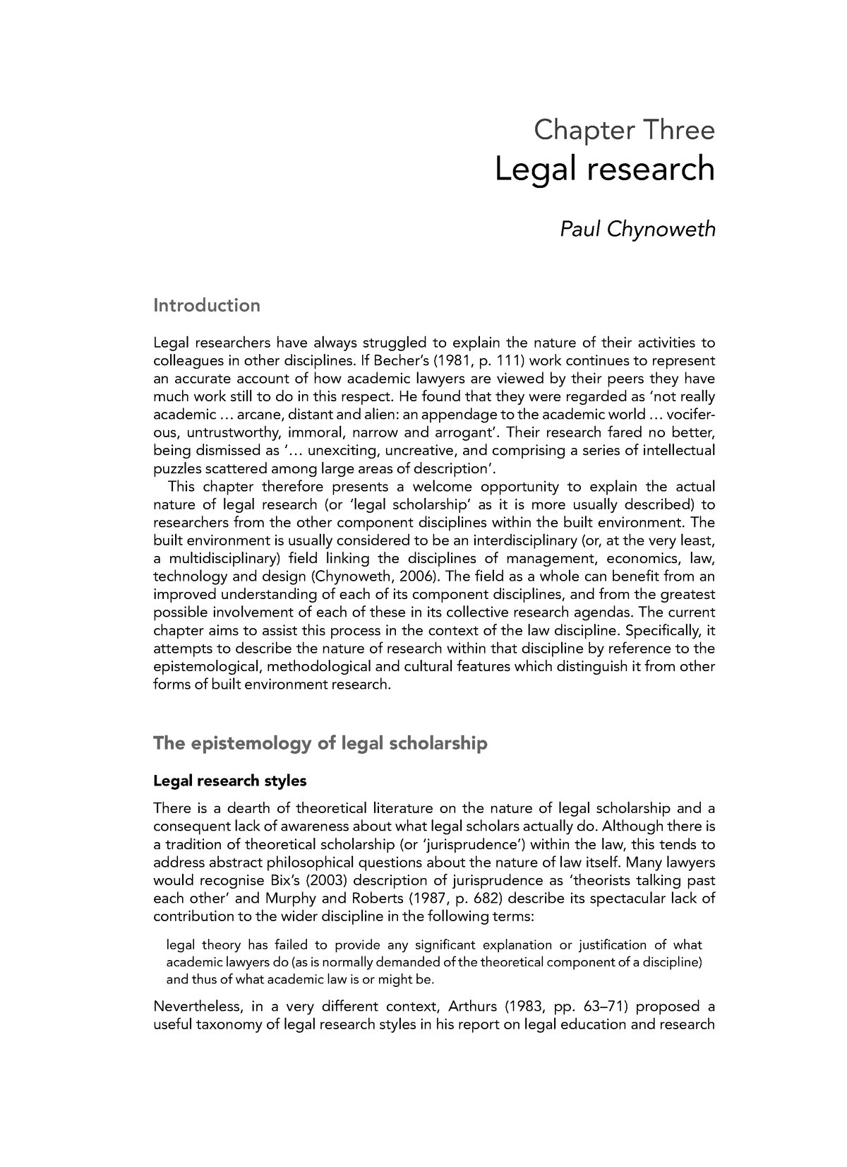 research of legal method