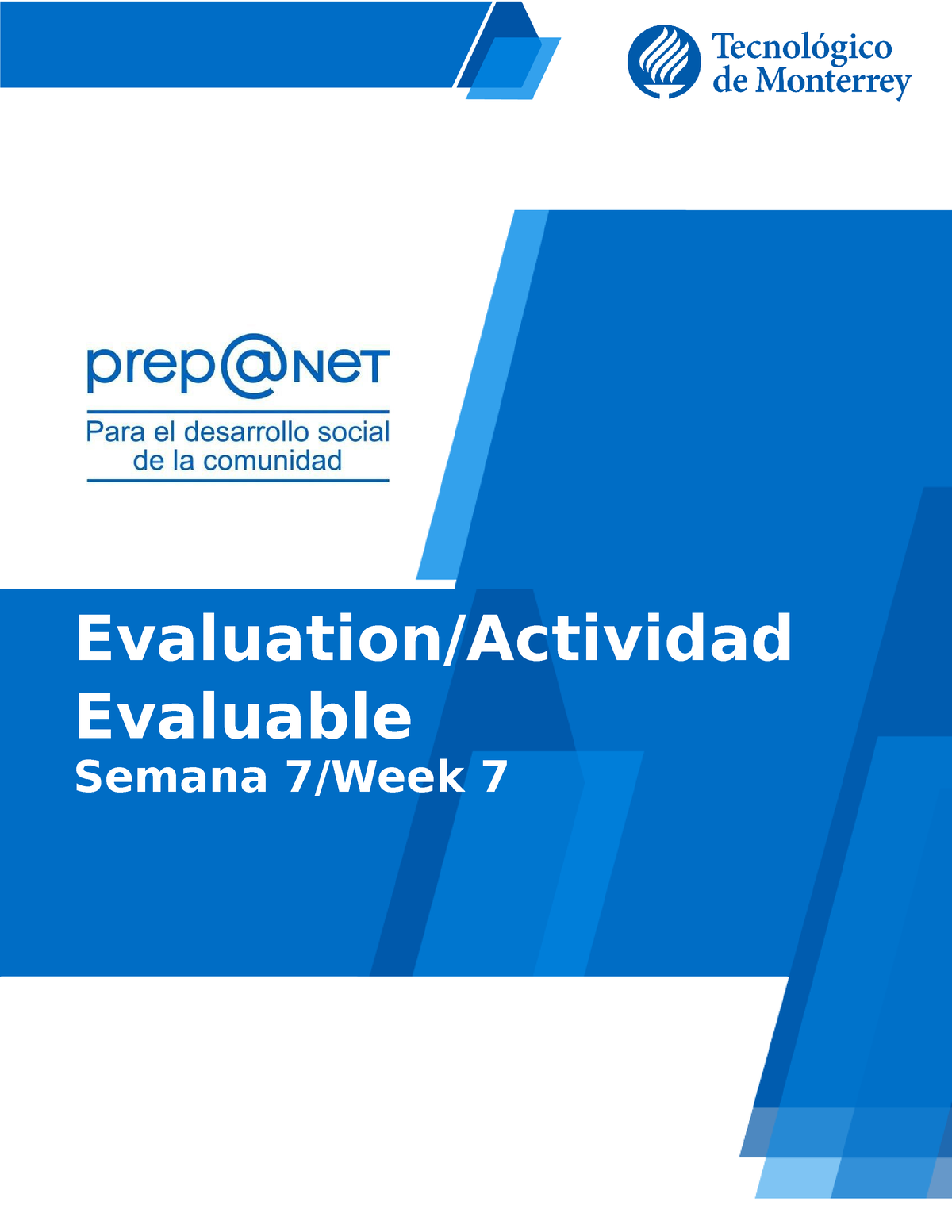 Actividad Evaluable De La Semana 7 Ingles - Semana 7/Week 7 Evaluation ...