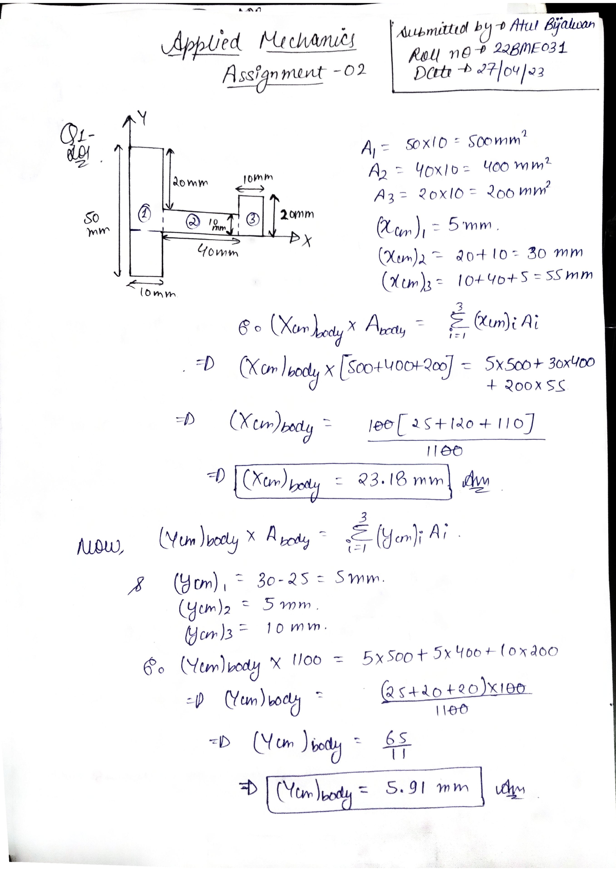 CE Assignment 2 - Mechanical Engineering - Studocu