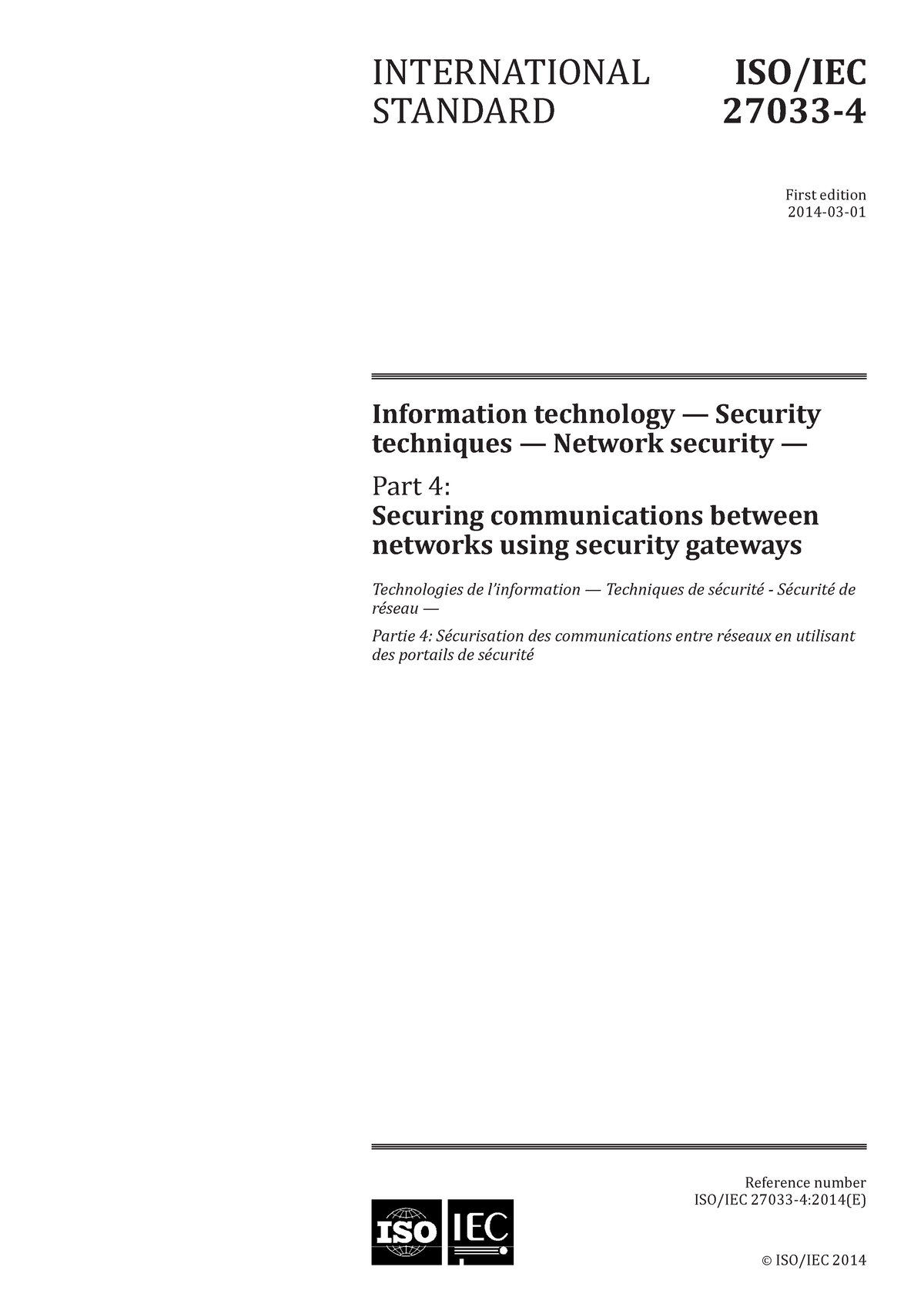 ISO-IEC 27033-4-2014 - ISO-IEC 27033-4-2014 - Information Technology ...