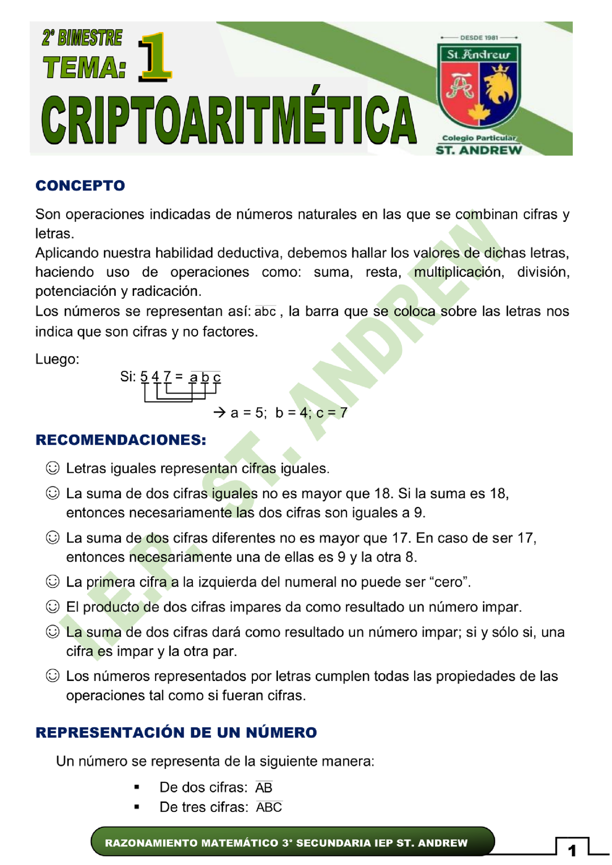 Práctica 1 Razonamiento Matemático 3RO 27 MAYO - Matematica - Studocu