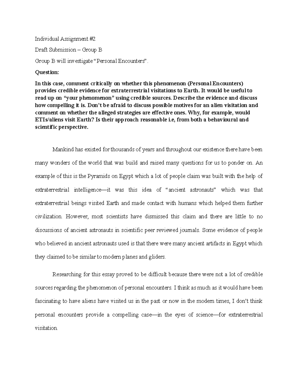 NATS- Individual- Assignment - Individual Assignment # Draft Submission ...