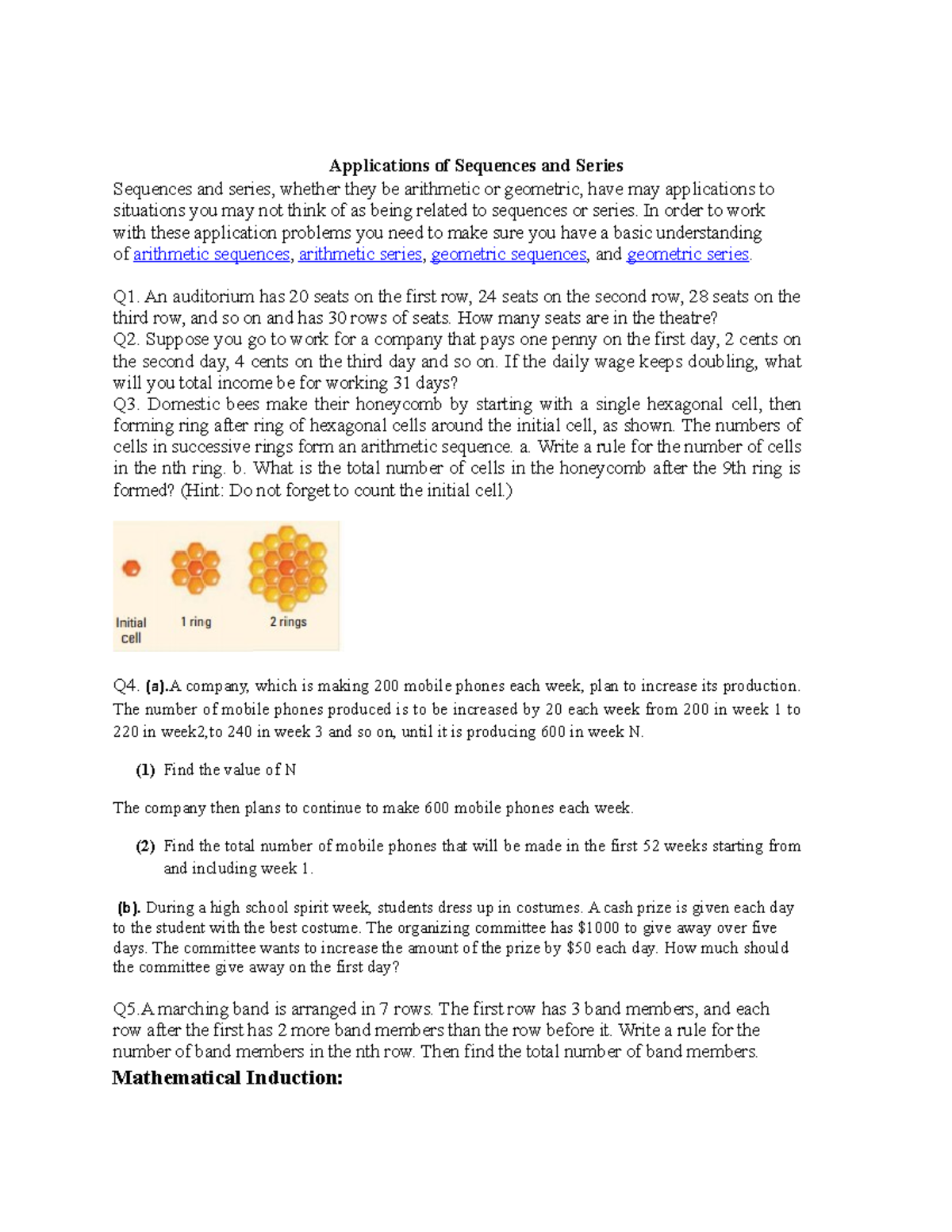 Untitled - Calculus note - Applications of Sequences and Series ...