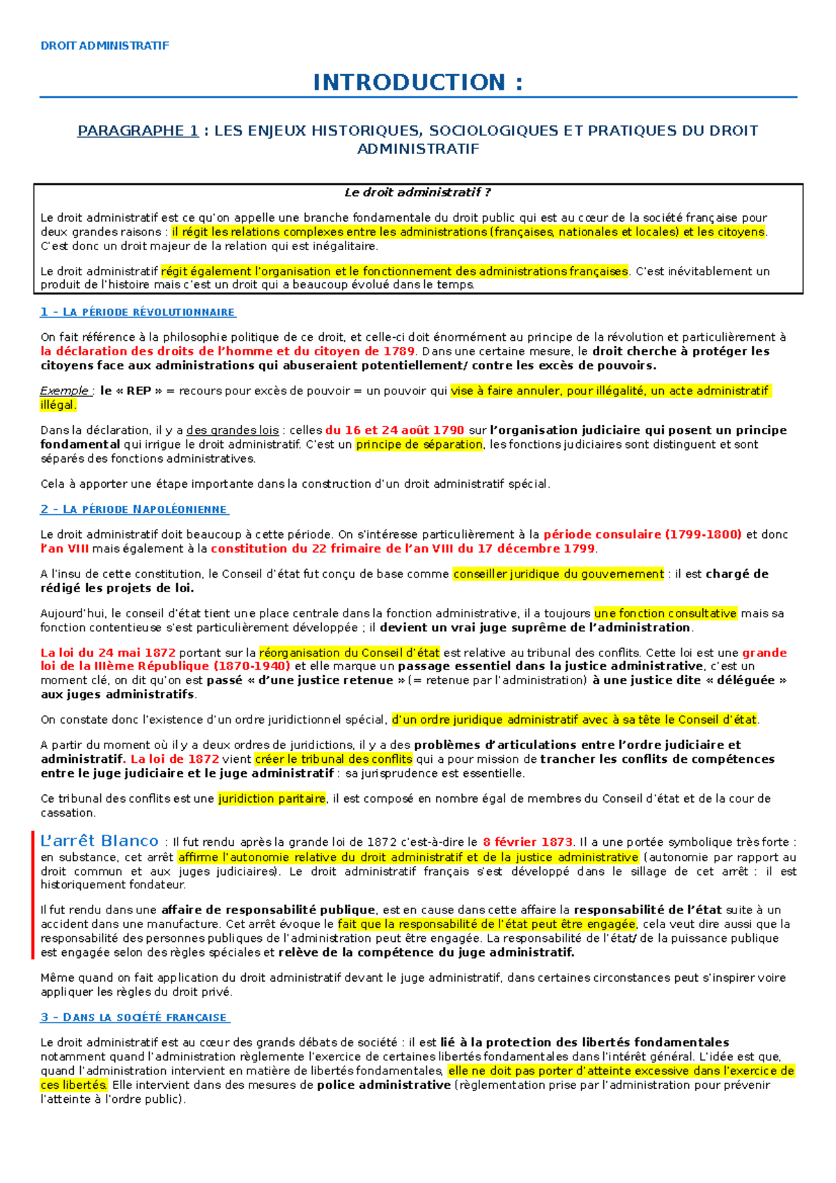 Cours De Droit Administratif - DROIT ADMINISTRATIF INTRODUCTION ...