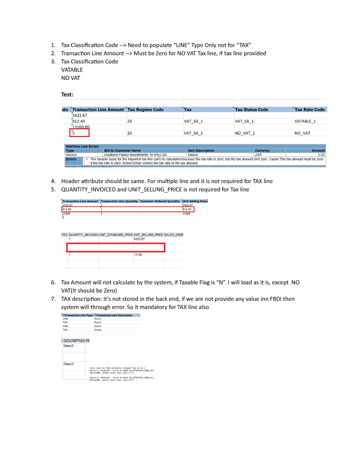 AR Check - Tax Classification Code -> Need to populate “LINE” Type Only ...