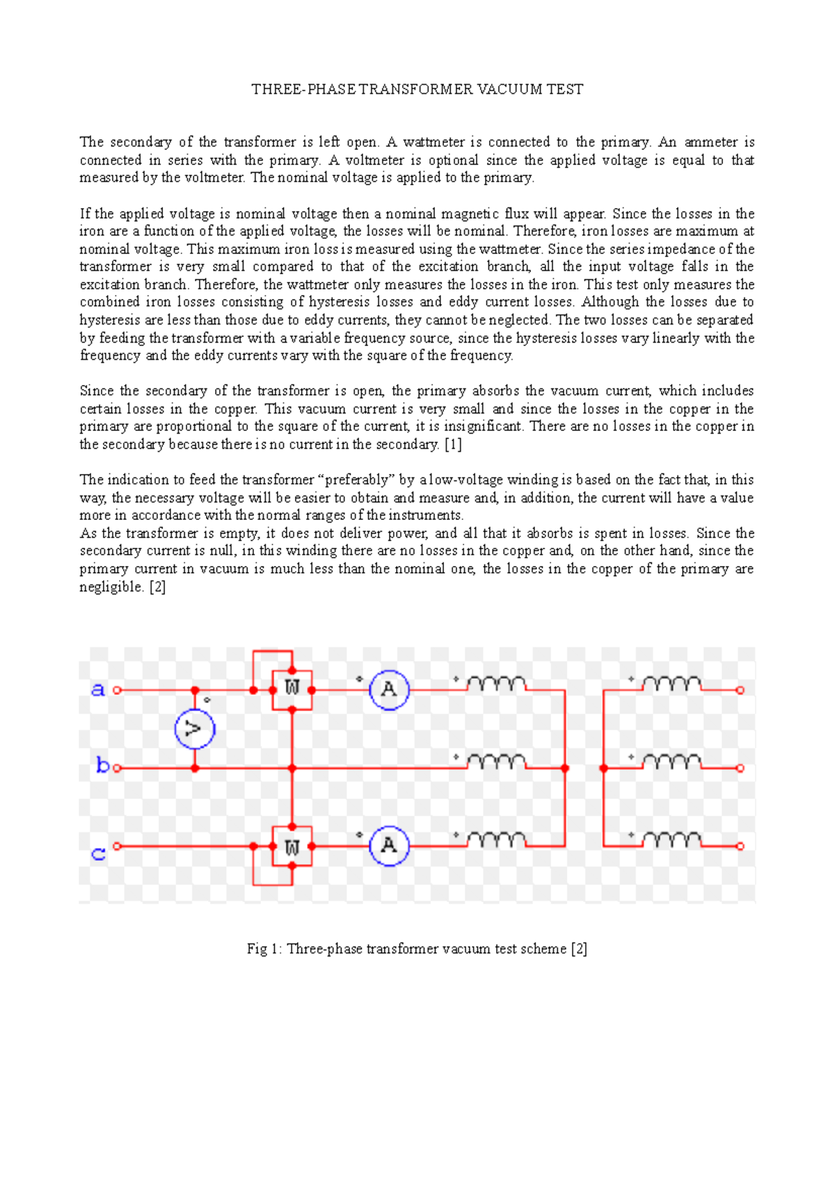 Three Phase Transformer Vacuum TEST THREEPHASE TRANSFORMER VACUUM