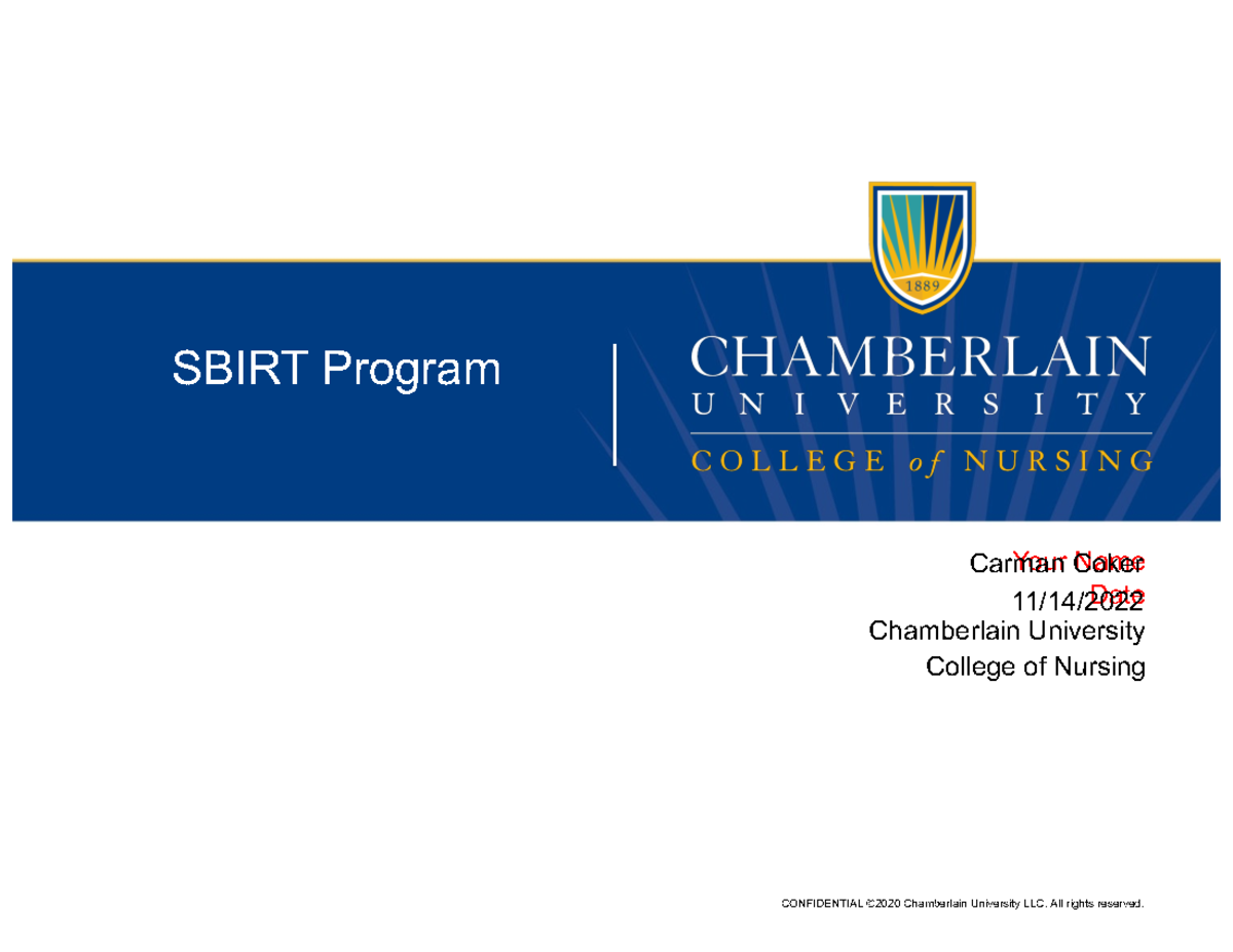 Week 4 Comminuty Nursing Your Name Date Chamberlain University