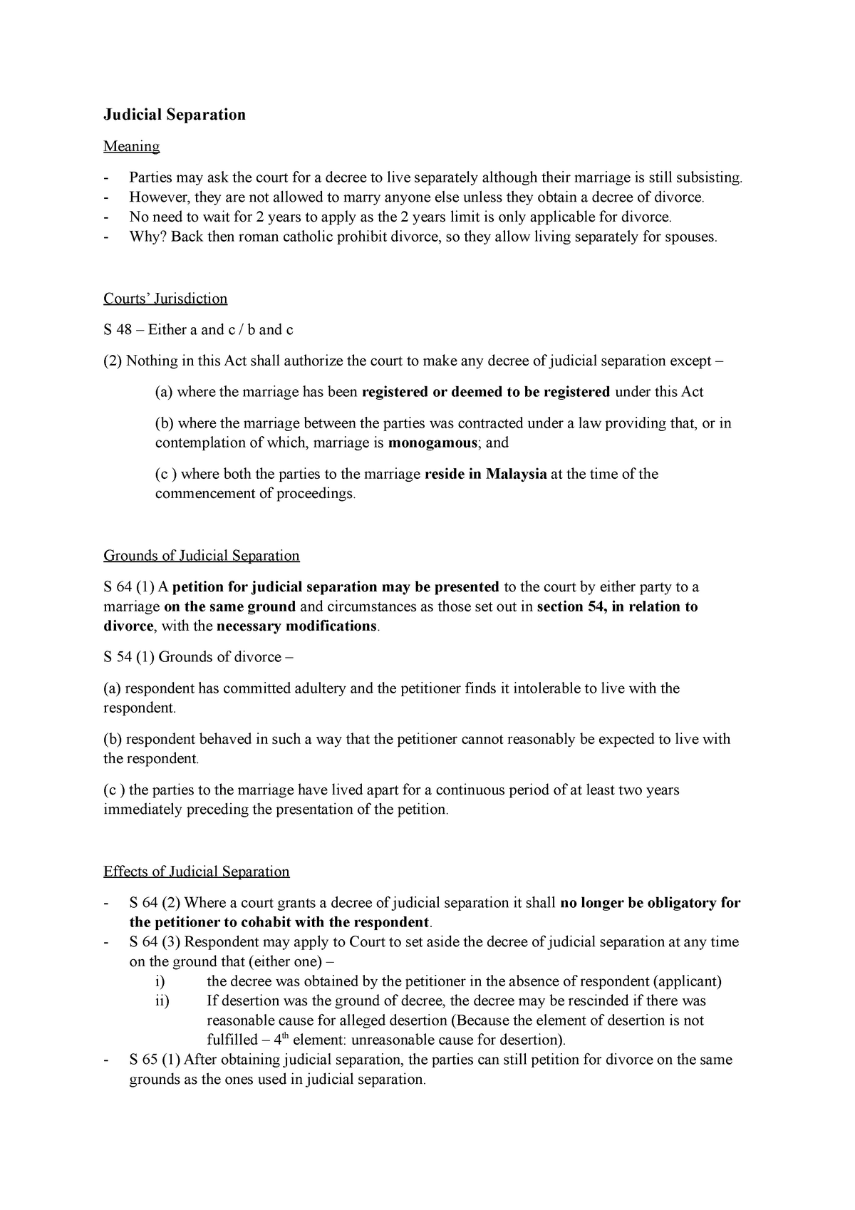 Judicial Separation - Judicial Separation Meaning Parties may ask the ...