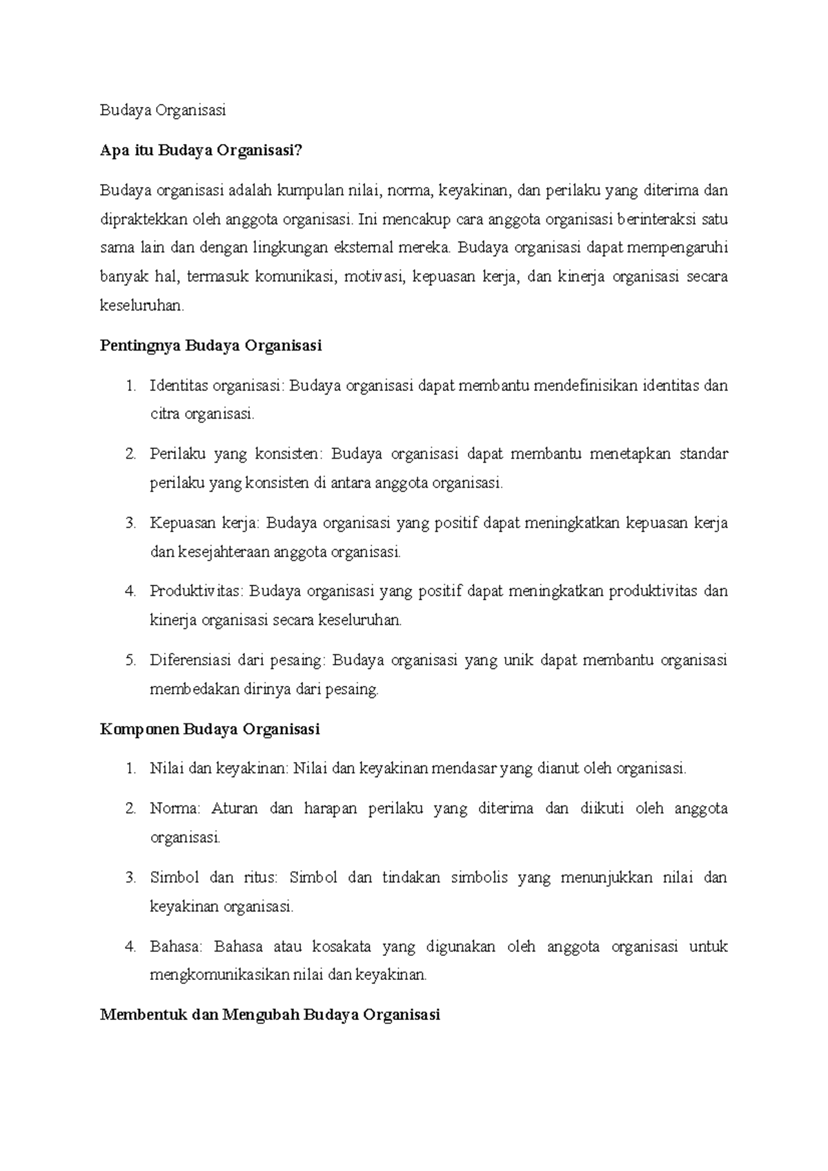 Budaya Organisasi - Budaya Organisasi Apa Itu Budaya Organisasi? Budaya ...