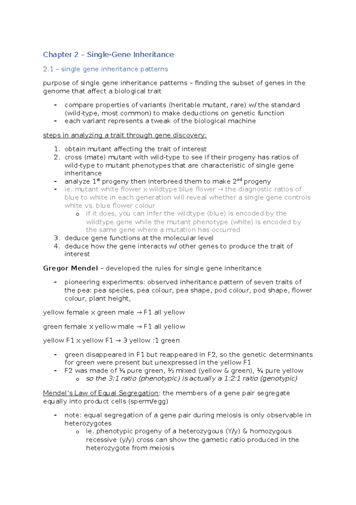 BIOL205 Chapter 2 textbook notes - Biol 205 - queensu - Studocu