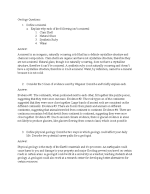 Geology study guide multiple choice questions - The disintegration and ...