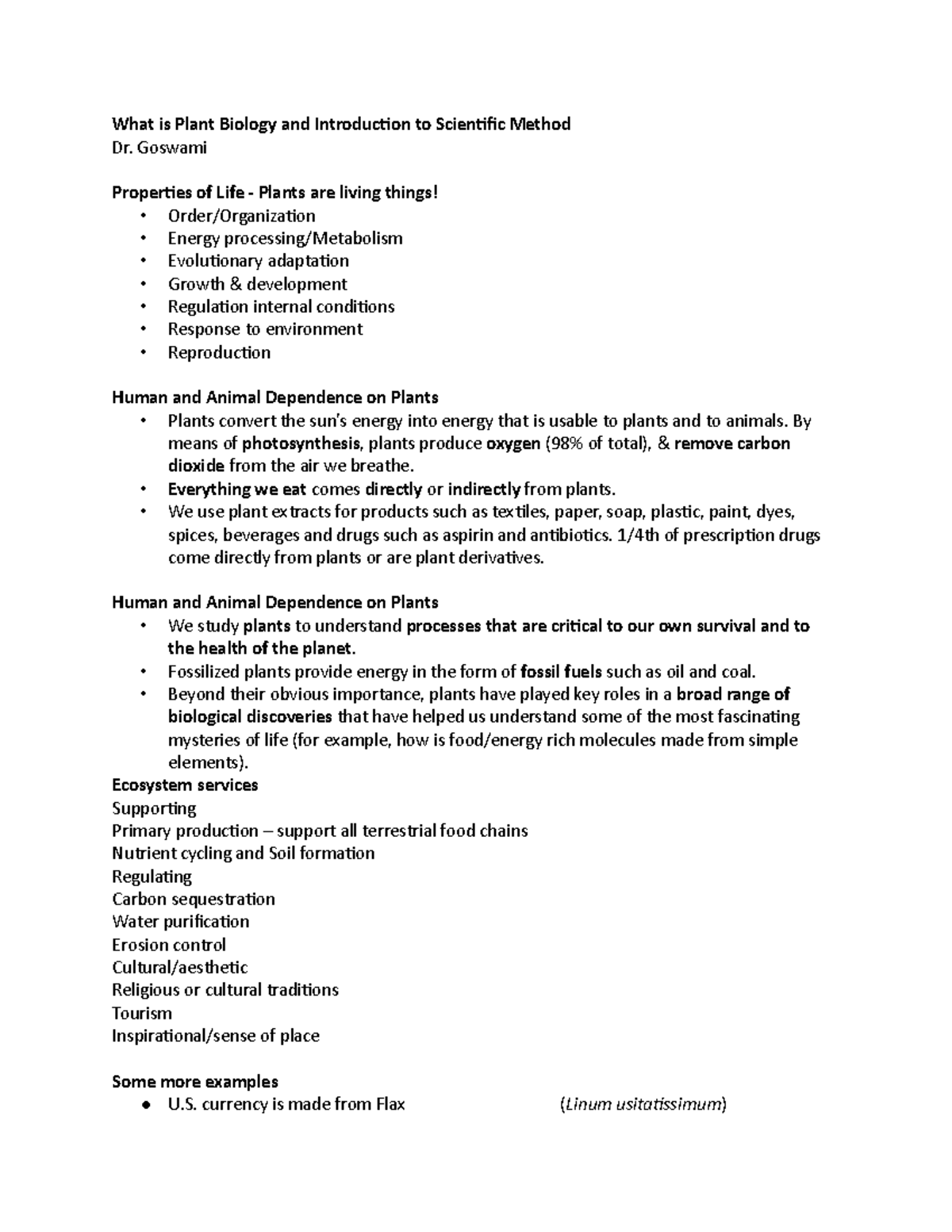 what-is-plant-biology-and-introduction-to-scientific-method-goswami