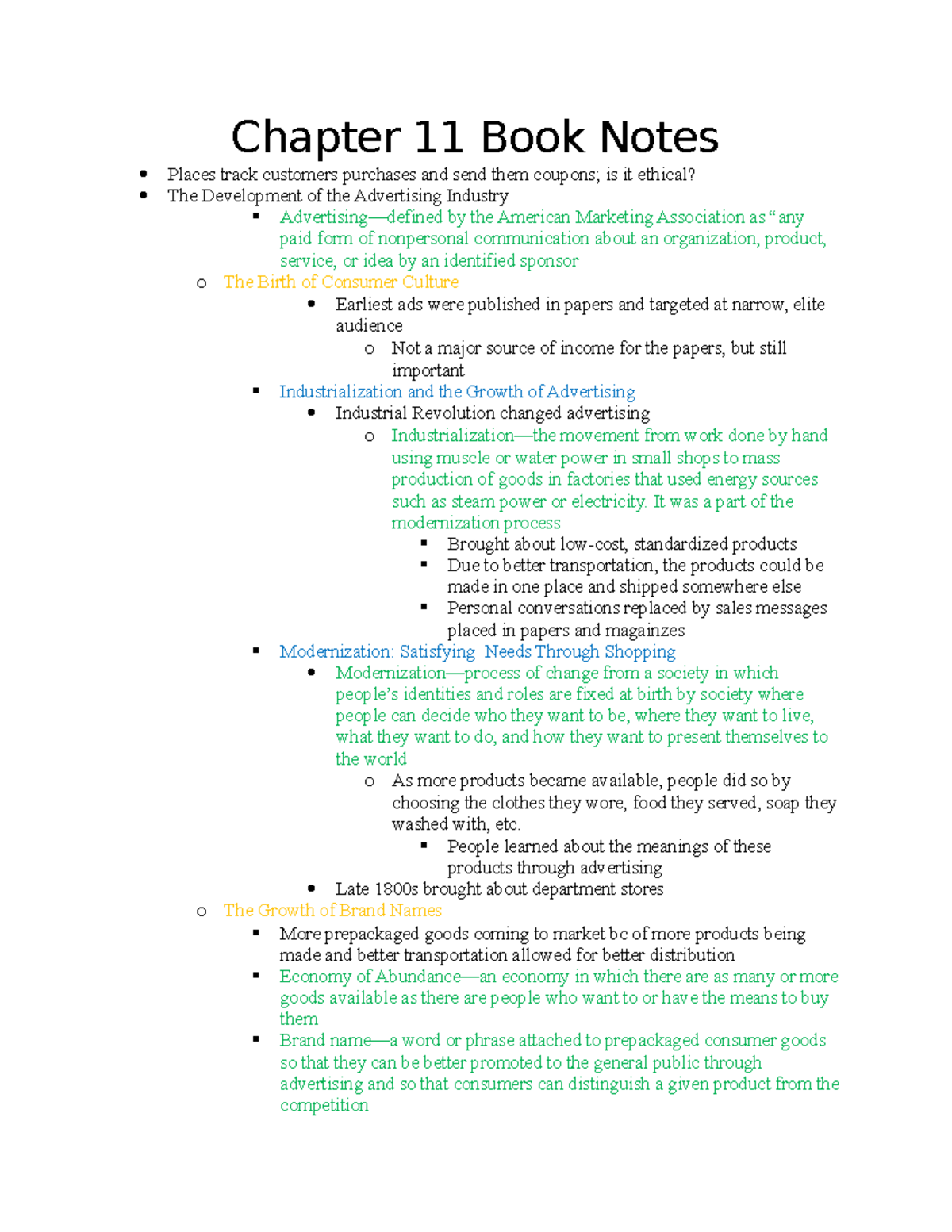 Chapter 11 Book Notes - Summary Mass Communication: Living in a Media ...