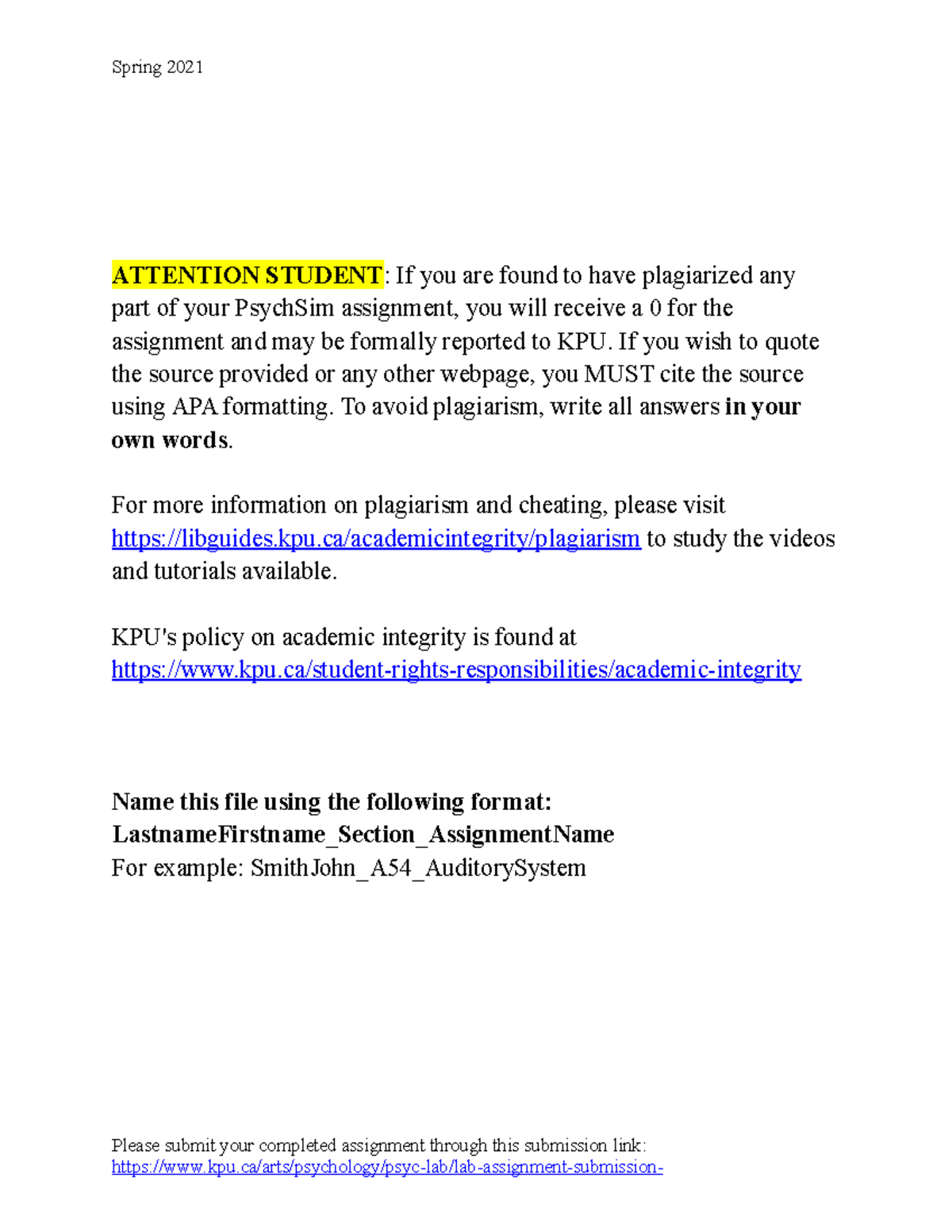 Iconic Memory 0 psychology Spring 2021 ATTENTION STUDENT If you