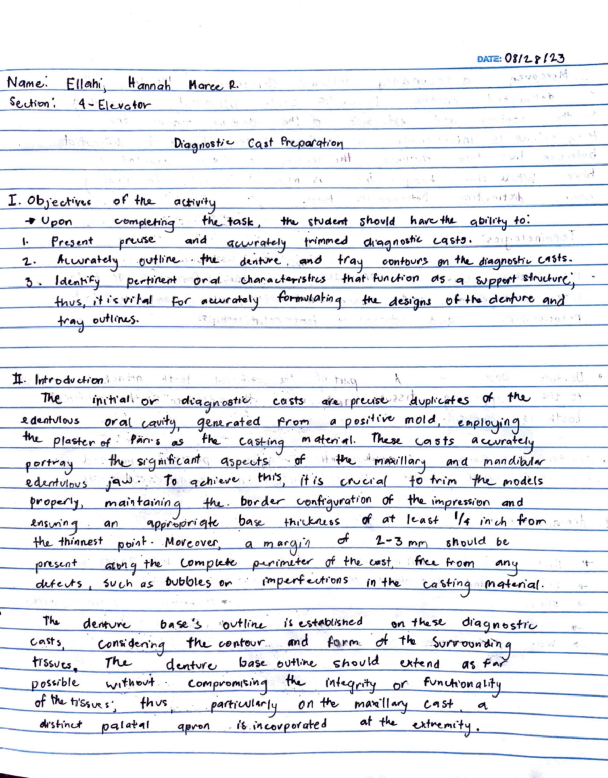 Ellahi PRE LAB- Report #4 - DATE: 0 II t. t / ')..:!, NGtme,: More« IL ...