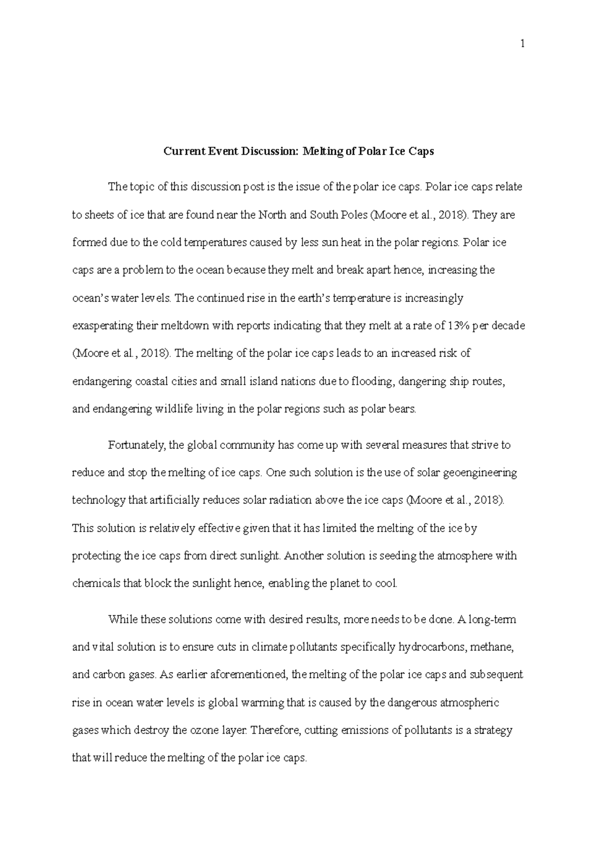 Melting of Polar Ice Caps Polar ice caps relate to sheets of ice that are found near the North