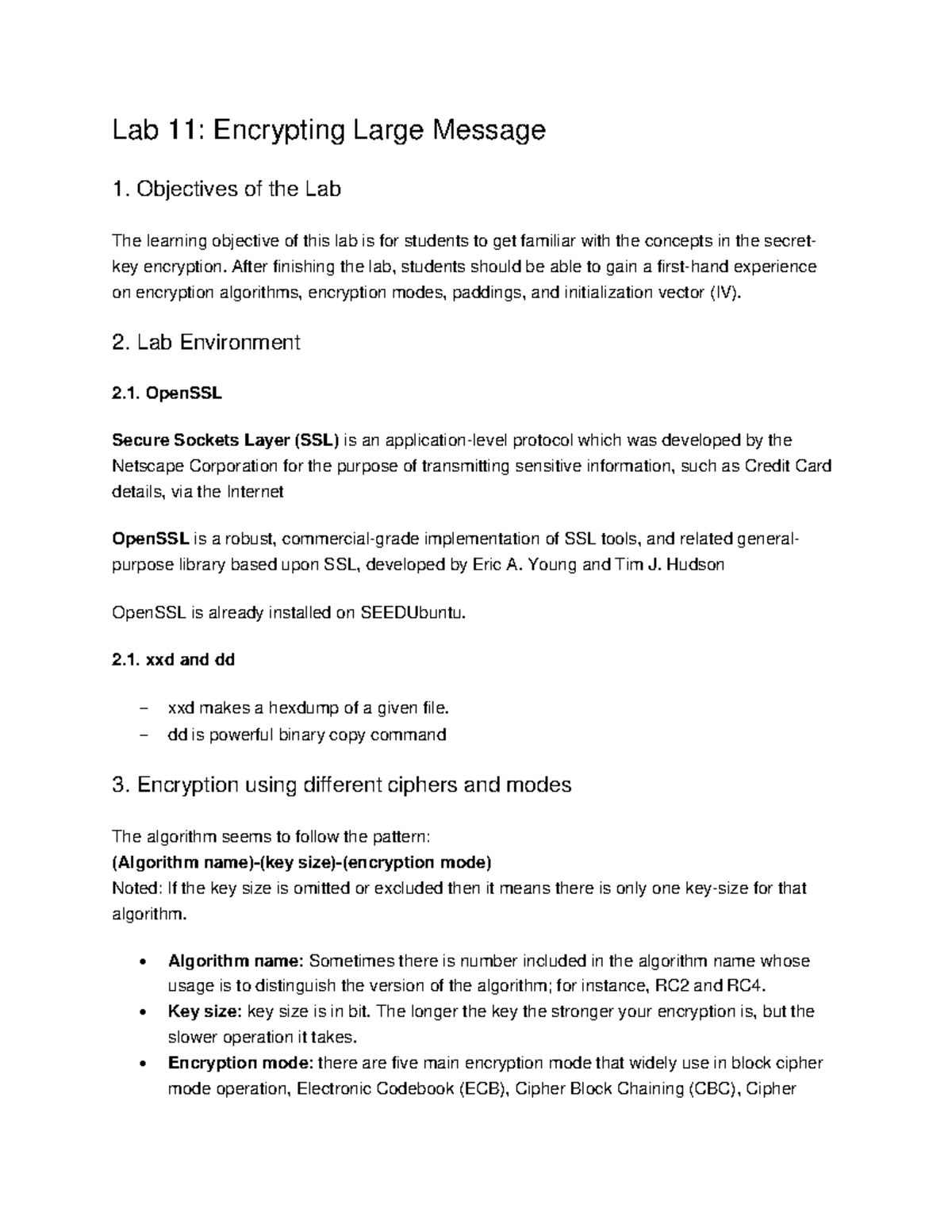 Lab11Enlargemessage Lab 1 1 Encrypting Large Message 1