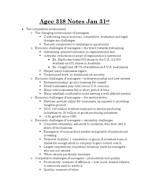 Lecture #18 Groups & Teams - LECTURE 18: GROUPS AND TEAMS AGEC 318 Food ...