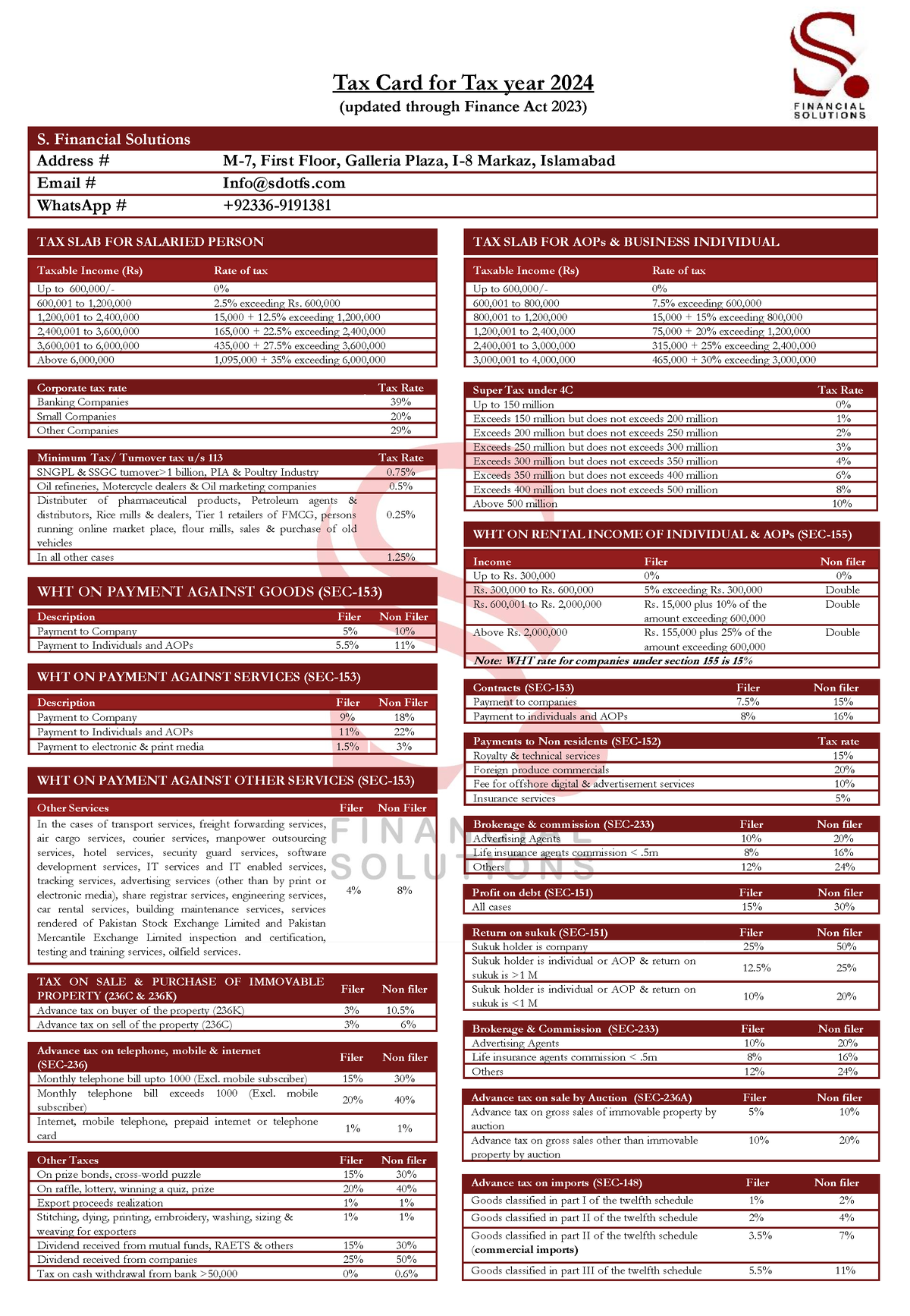 TAX CARD 2024 Tac Card 2023 2024 Intermediate Accounting BZU   Thumb 1200 1734 