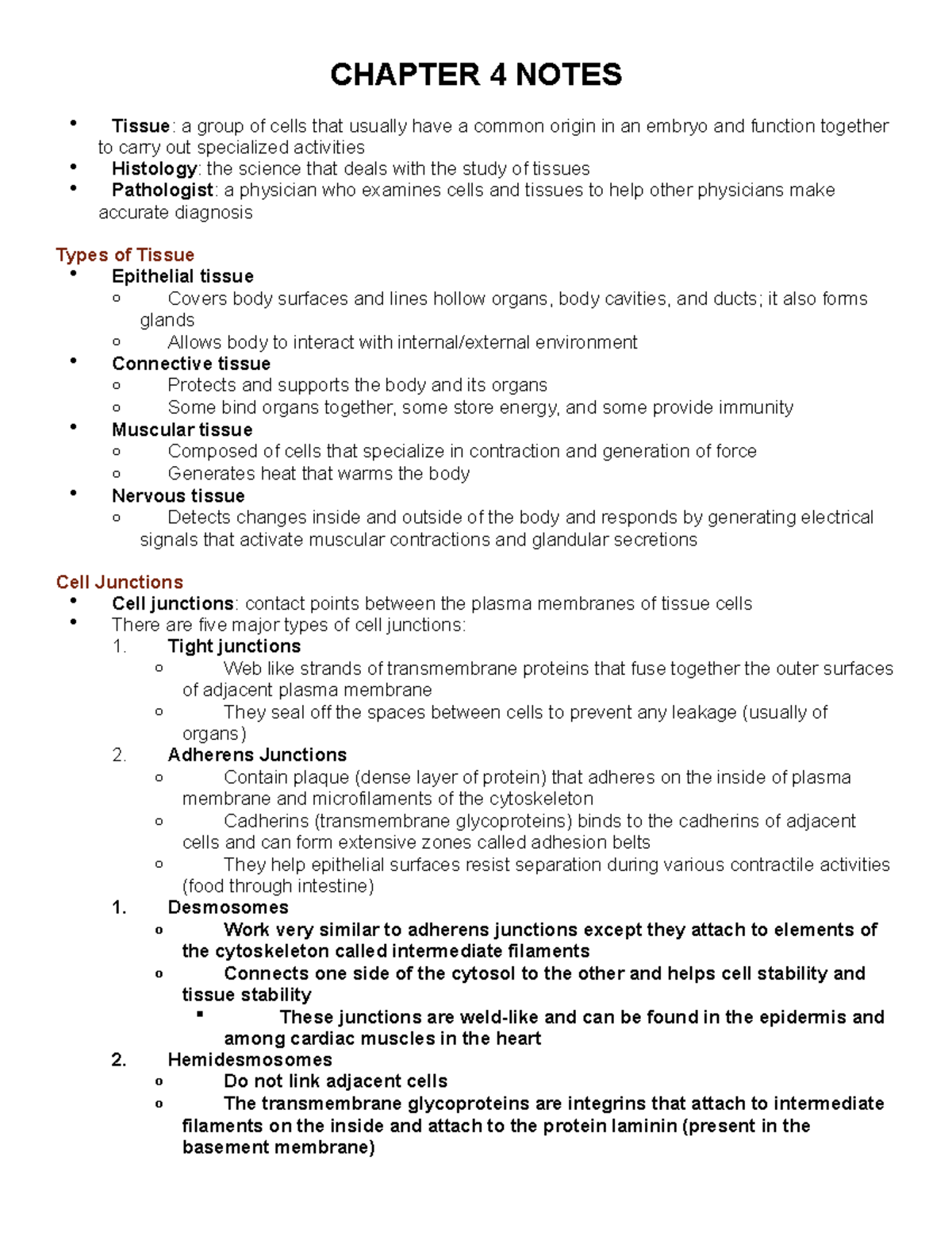 chapter-4-notes-chapter-4-notes-tissue-a-group-of-cells-that-usually