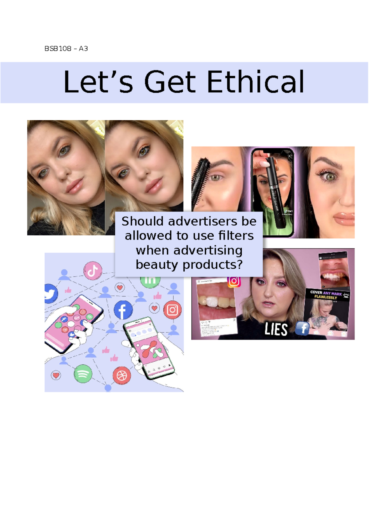 BSB105 - BSB108 – A Should advertisers be allowed to use filters when ...