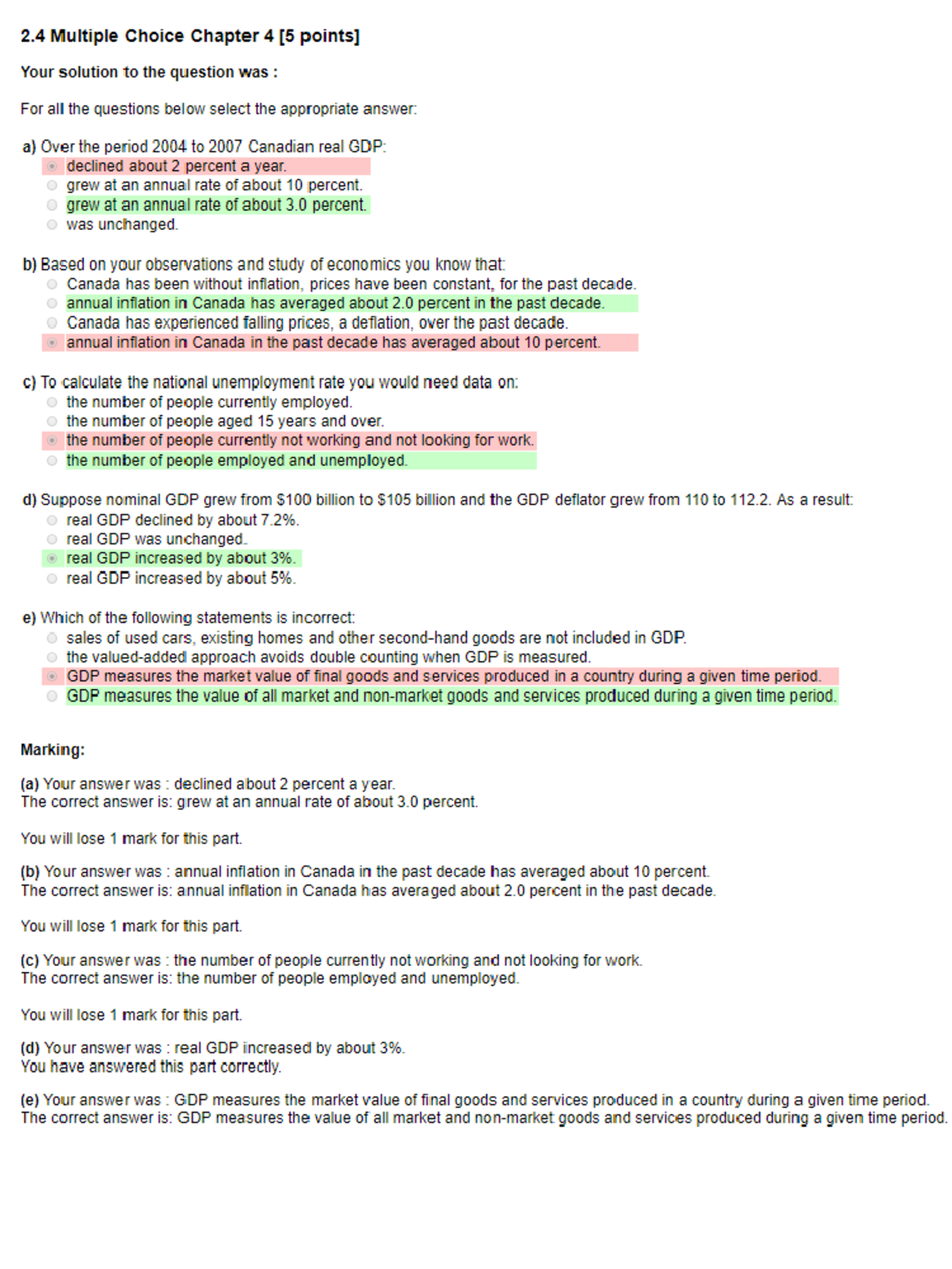 ECON 203 Lab 1 Summer 2019 - ECON 203 - 1640=1600+Inv+40-20 280-Import ...