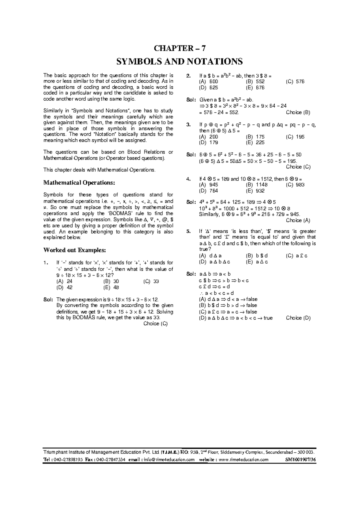 Chapter-7(Symbols Notations) - Triumphant Institute of Management ...