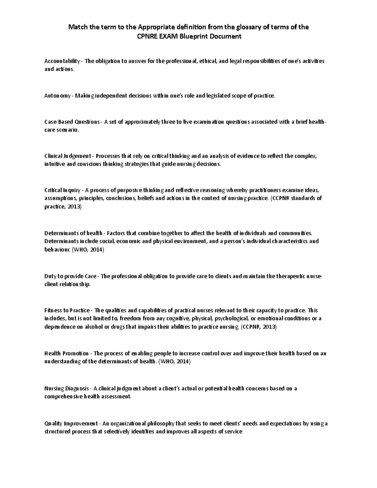 Homework #1 - Notes - Accountability - The obligation to answer for the ...