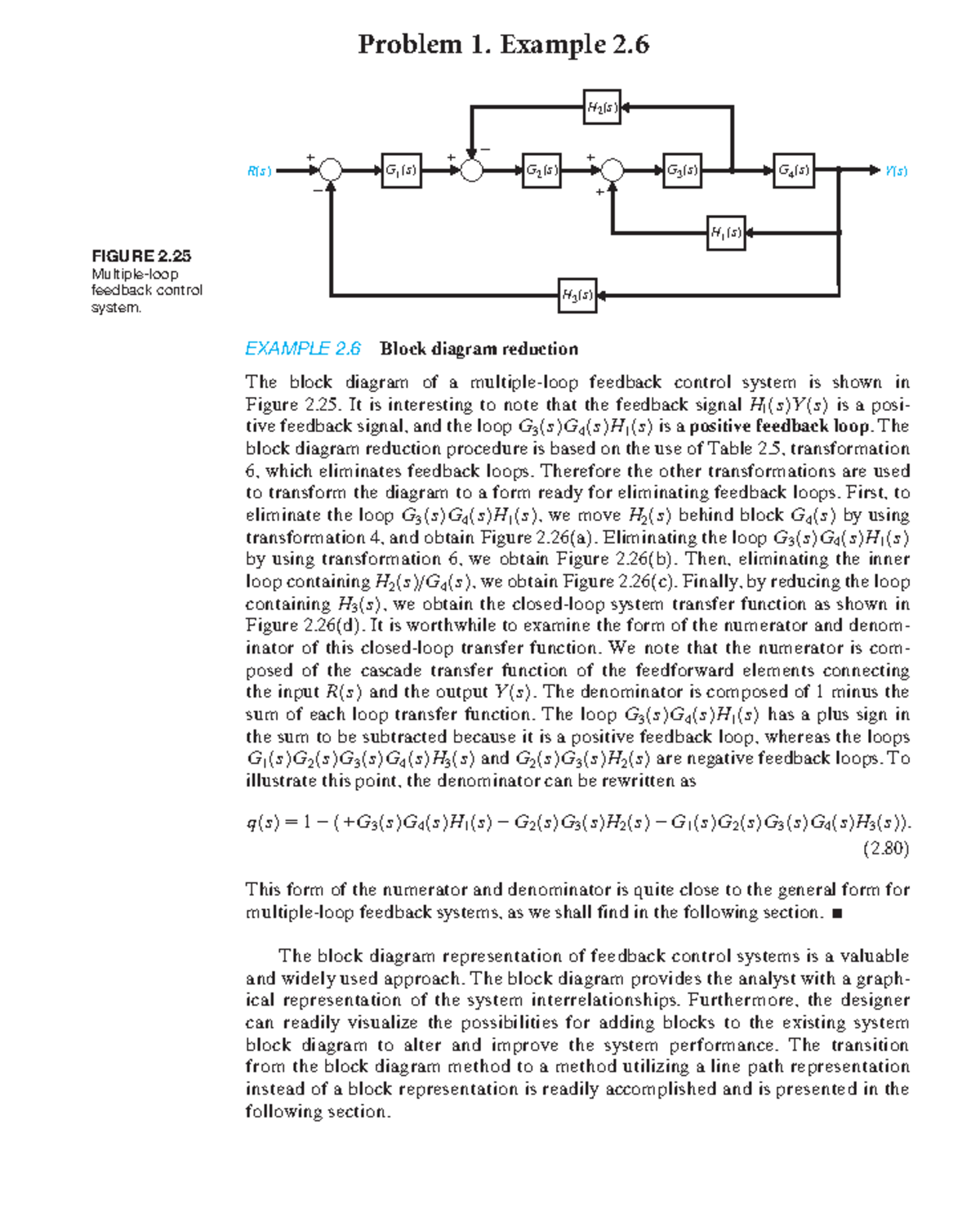 Tutorial 3 problems - Problem 1. Example 2. EXAMPLE 2 Block diagram ...