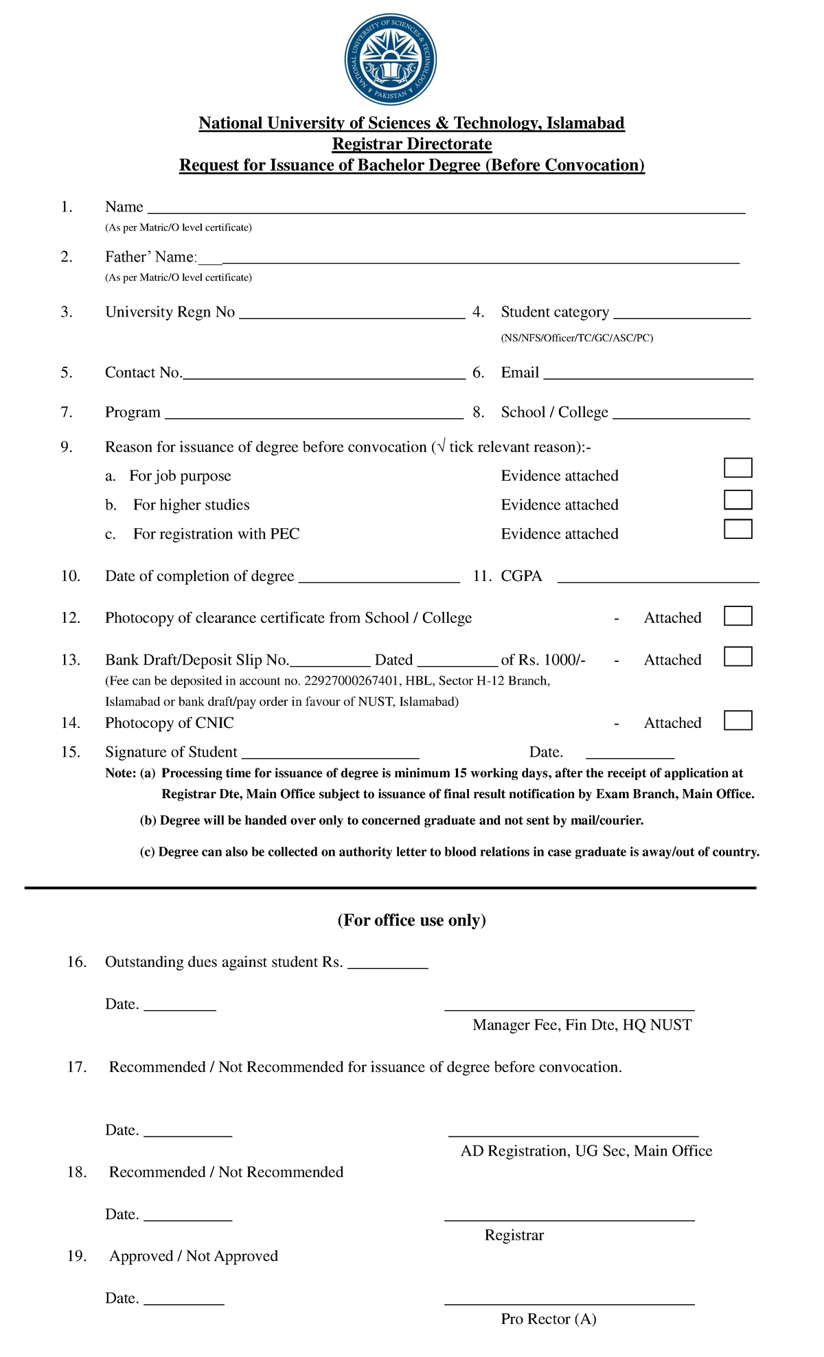 540063737199 Application form for Issuance of Bachelor Degree Before ...