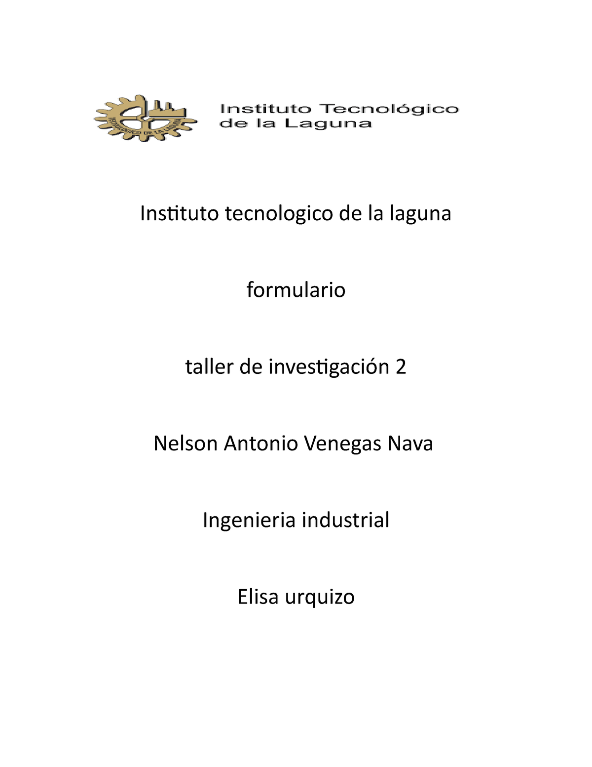 Taller De Investigacion 2 Introduccion - Instituto Tecnologico De La ...