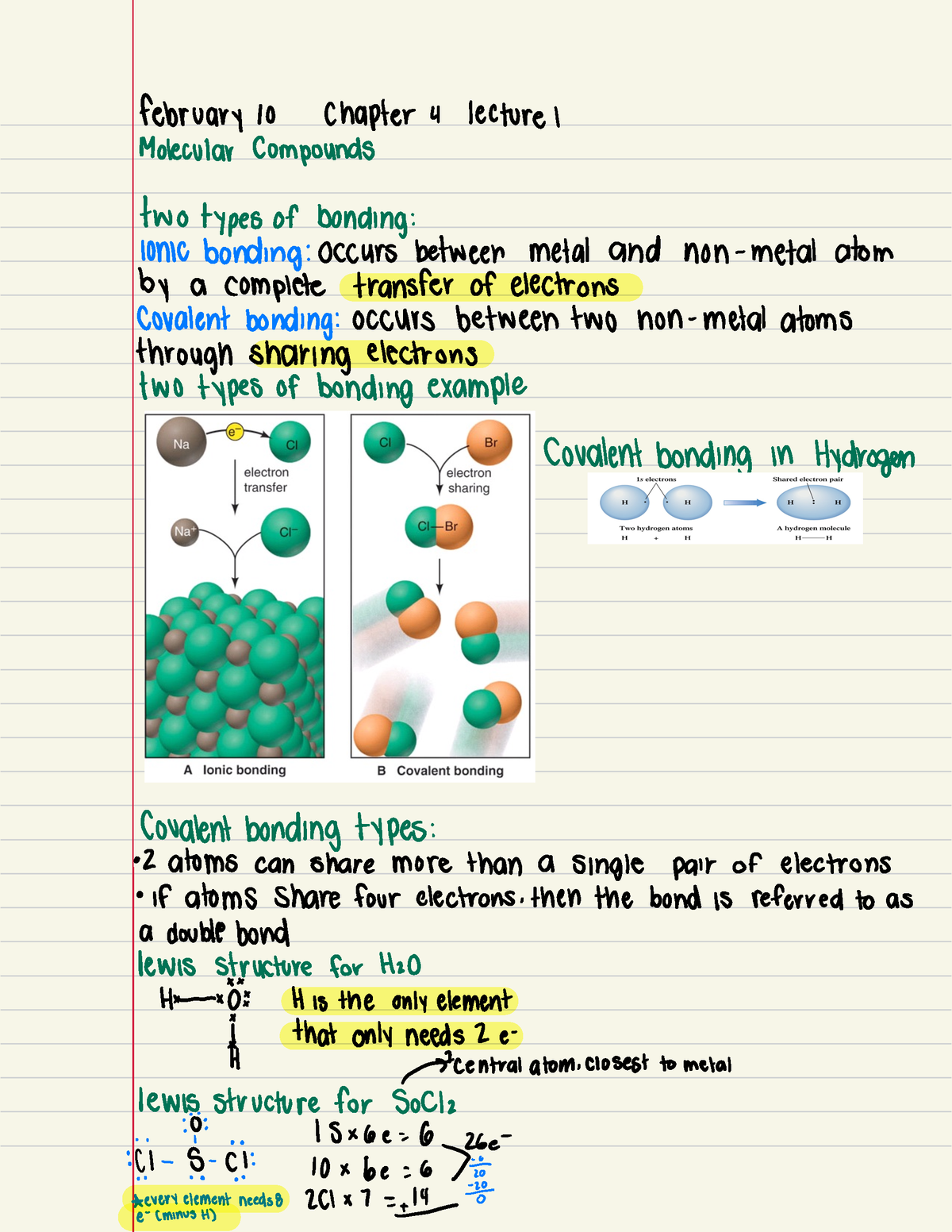 Chem 1120 Chapter 4 - February 10 Chapter 4 Lecture 1 Molecular ...