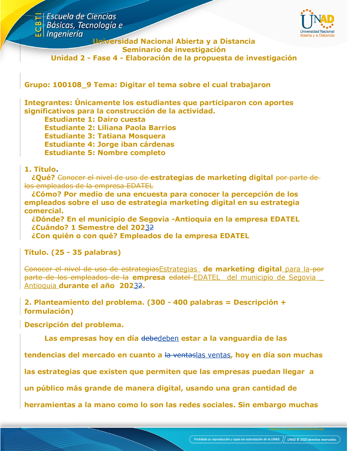 Anexo B. Fase 4 - Elaboración De La Propuesta De Investigación(4 ...