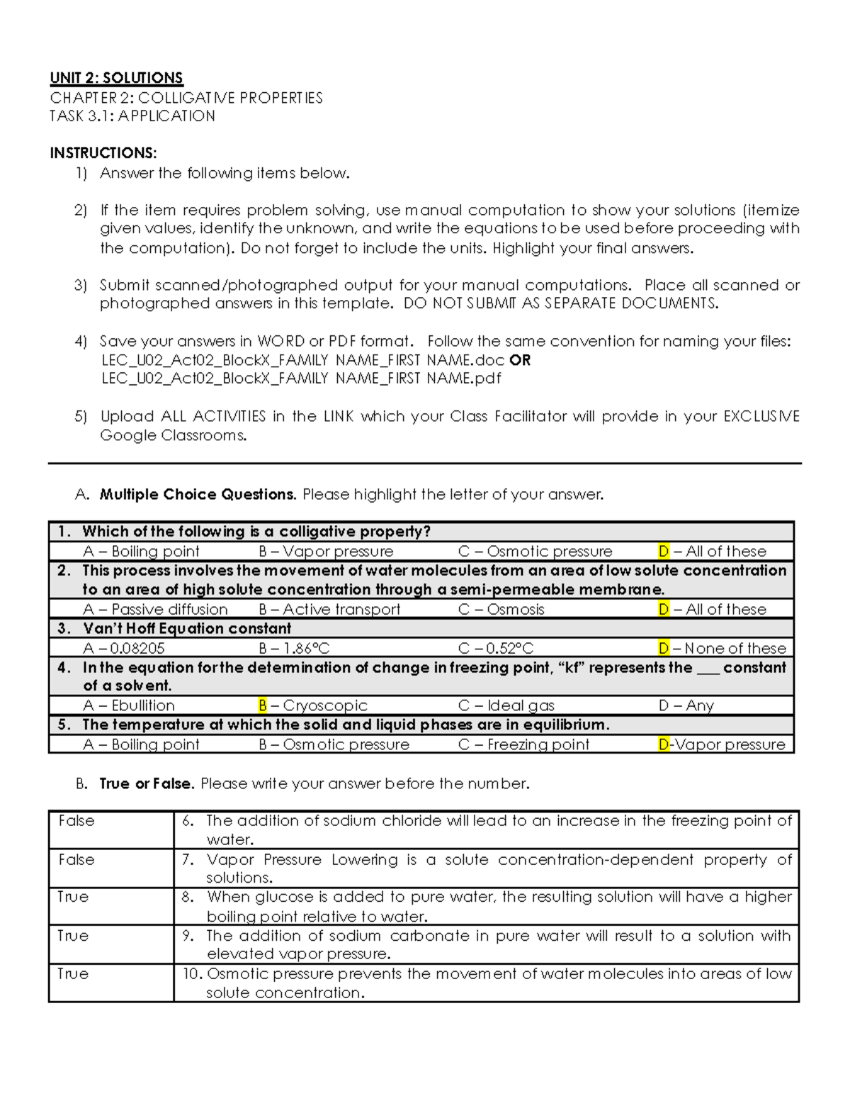 Medical Laboratory Scinece Answer Sheet in PSTMLS - Studocu