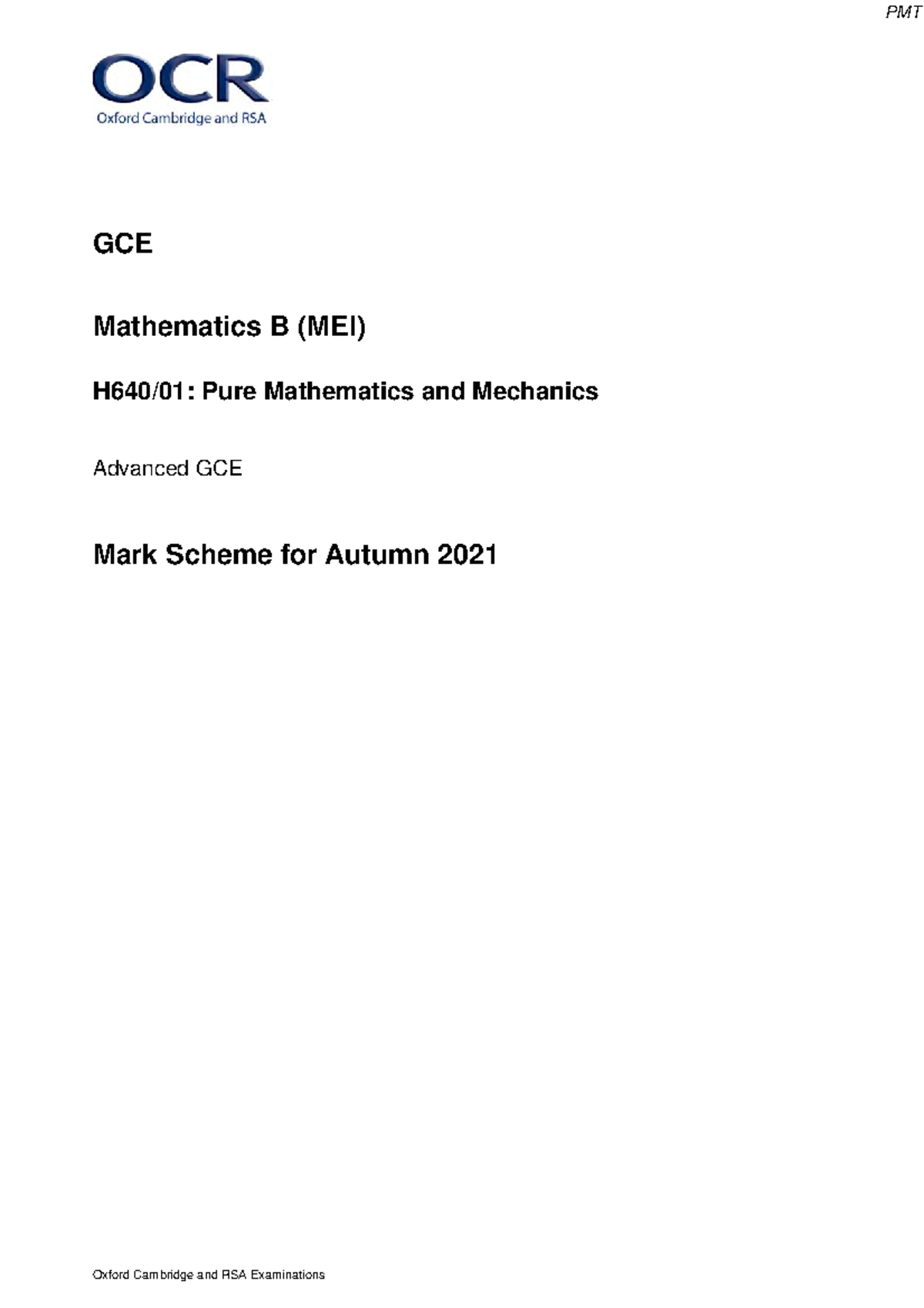 Nov 2021 MS - adsadsa - Oxford Cambridge and RSA Examinations GCE ...