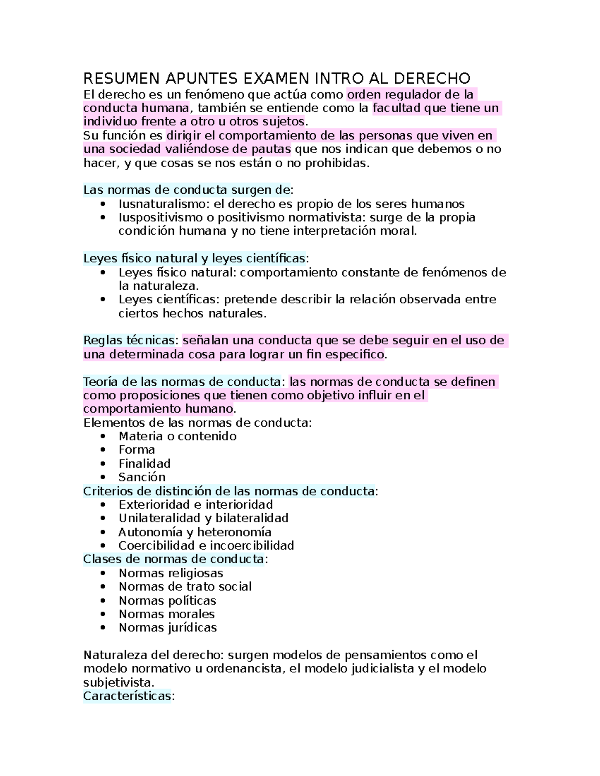 Resumen Apuntes Examen Intro AL Derecho - RESUMEN APUNTES EXAMEN INTRO ...