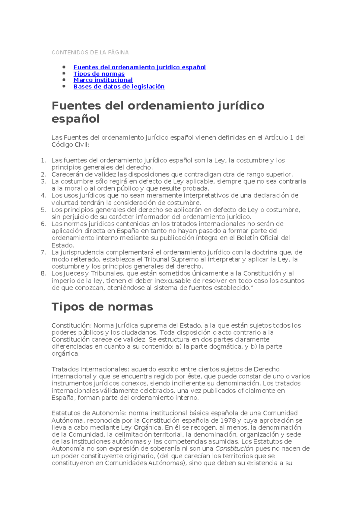Tema 1 -2 Fuentes del ordenamiento juridico - CONTENIDOS DE LA PÁGINA ...