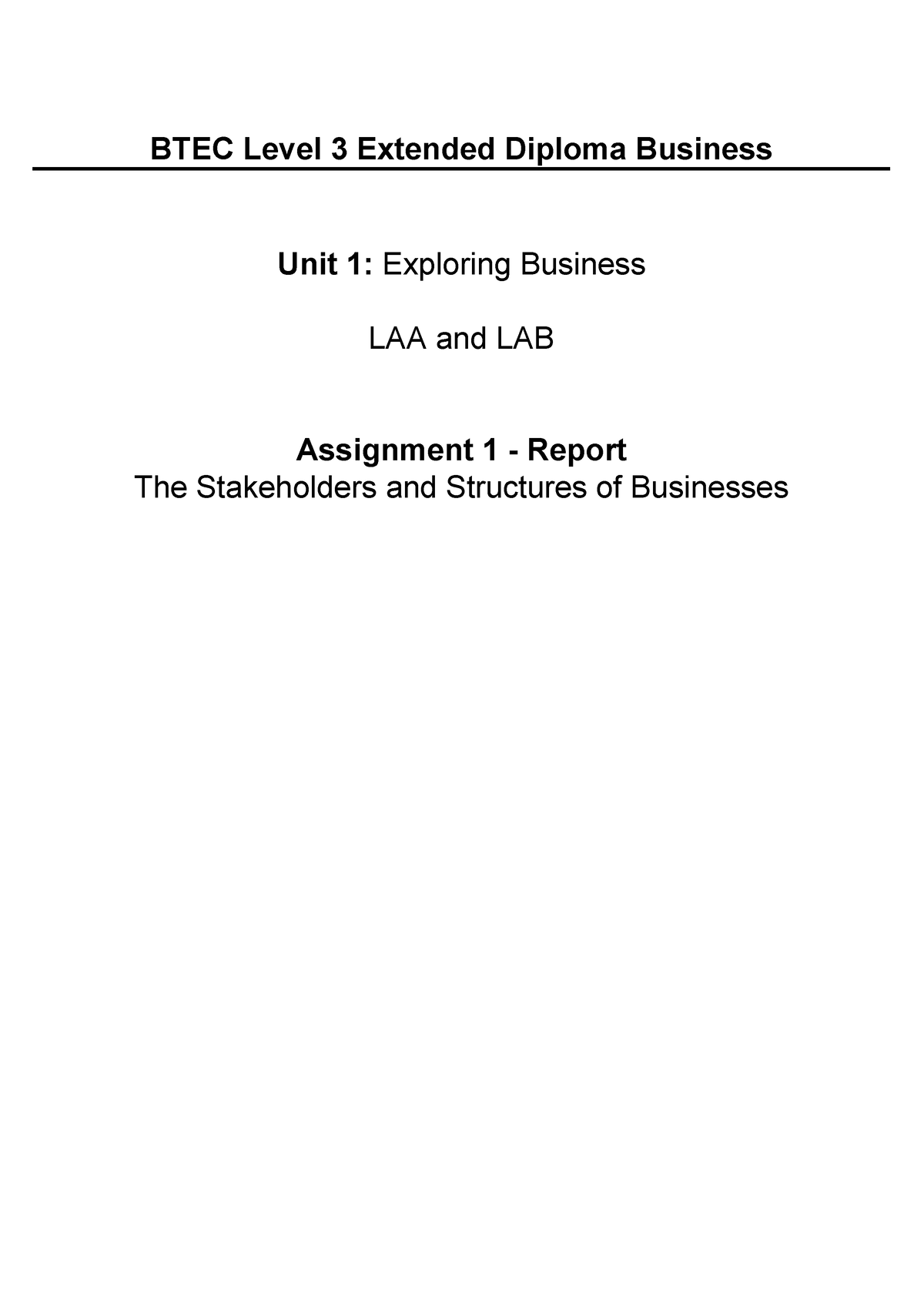 unit 1 exploring business assignment 3