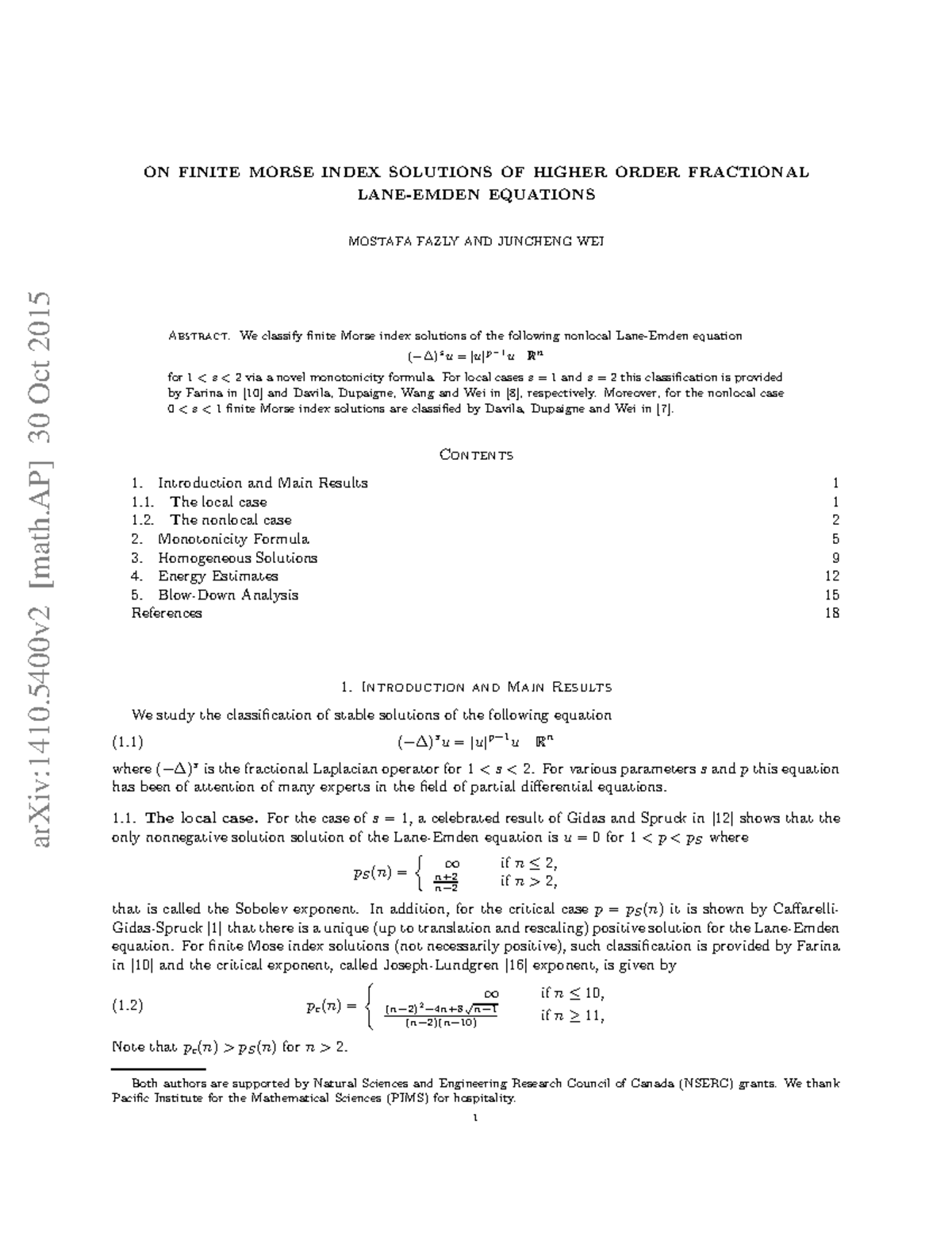1410 - Cours - arXiv:1410 [math] 30 Oct 2015 ON FINITE MORSE INDEX ...
