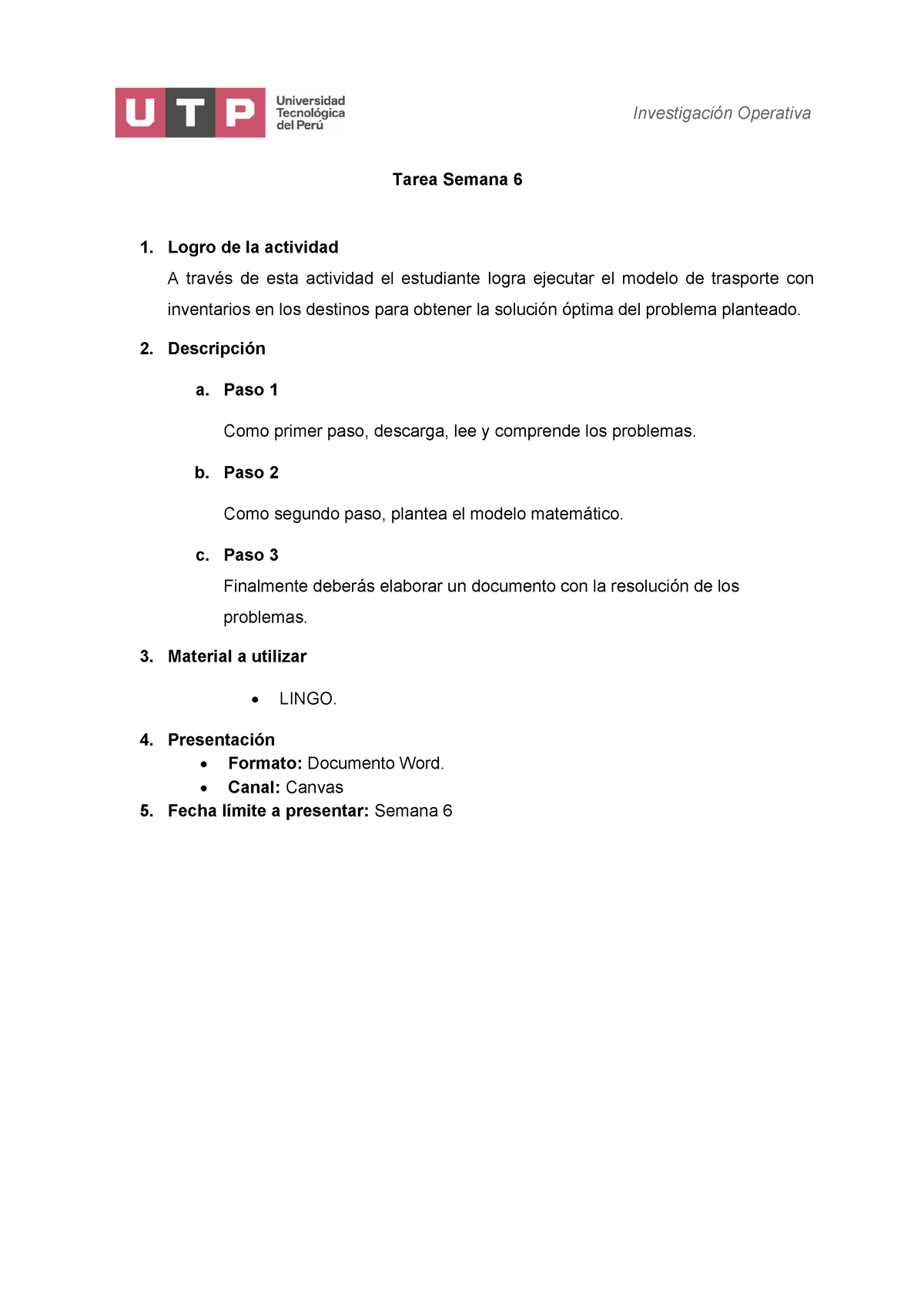 Semana 11 - PDF - Indicaciones Para La Tarea De La Semana ...