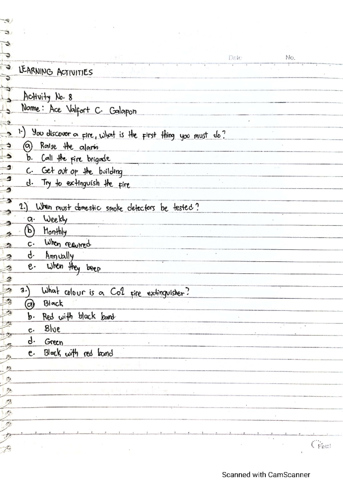BOSH IM#8 - Activities and Assignment on the subject Basic Occupational ...