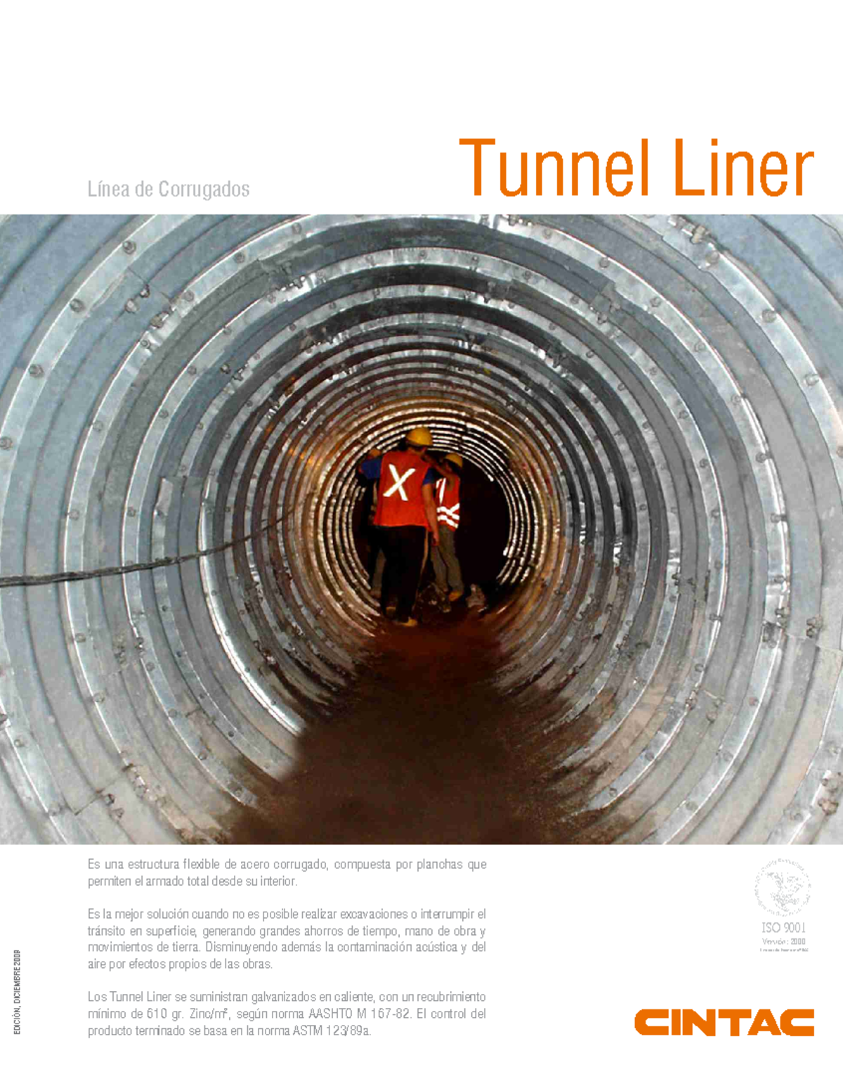 Cintac Infraestructura Vial Ficha Tunnel Liner - Tunnel Liner Es una ...