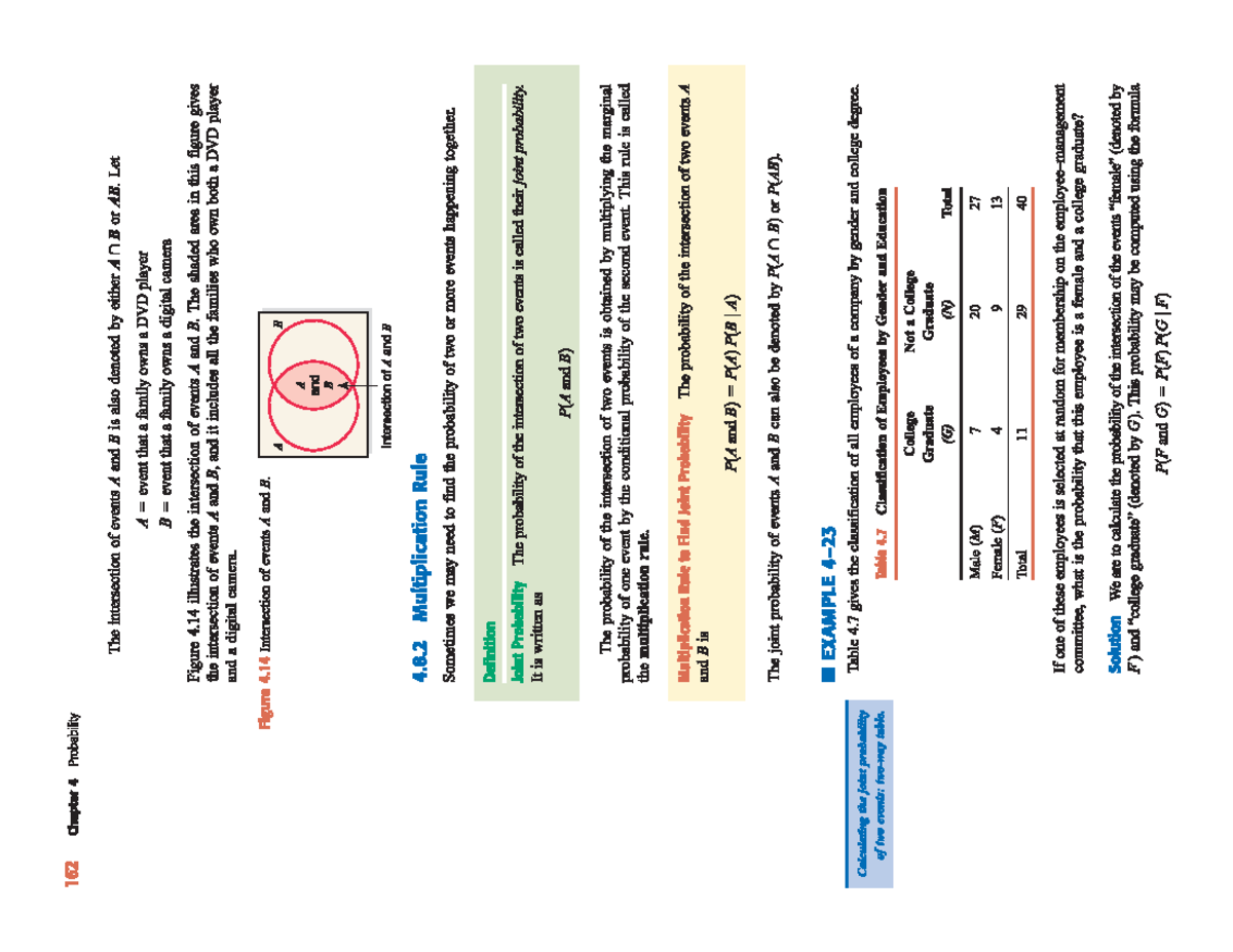 Multiplication rule for events - Statistics for economics - Studocu