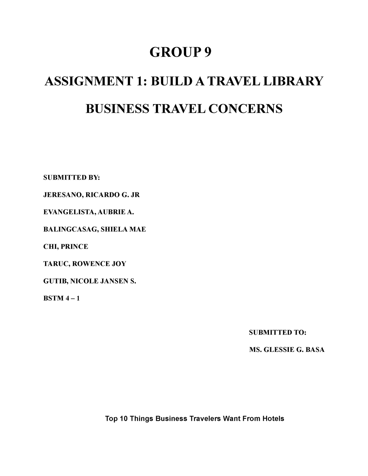 thesis topics for hospitality management students in the philippines