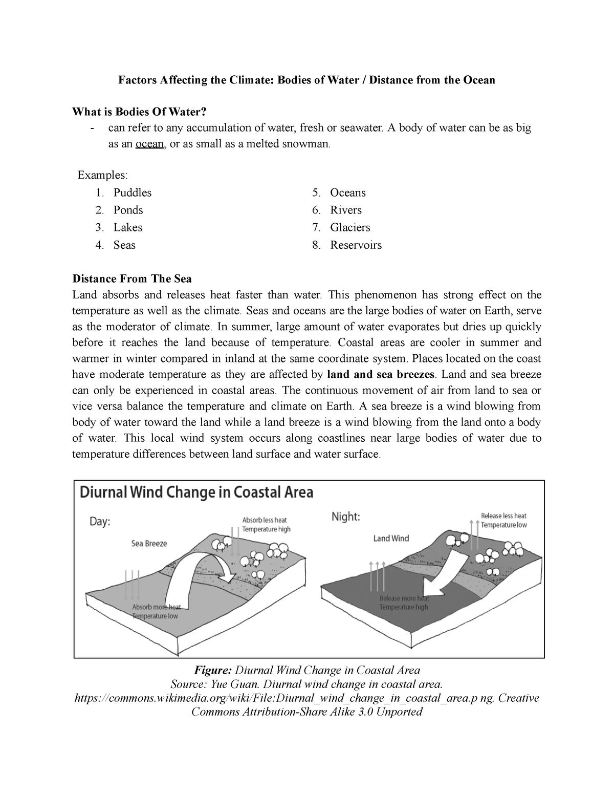 How distance from the ocean affects climate - Factors Affecting the ...